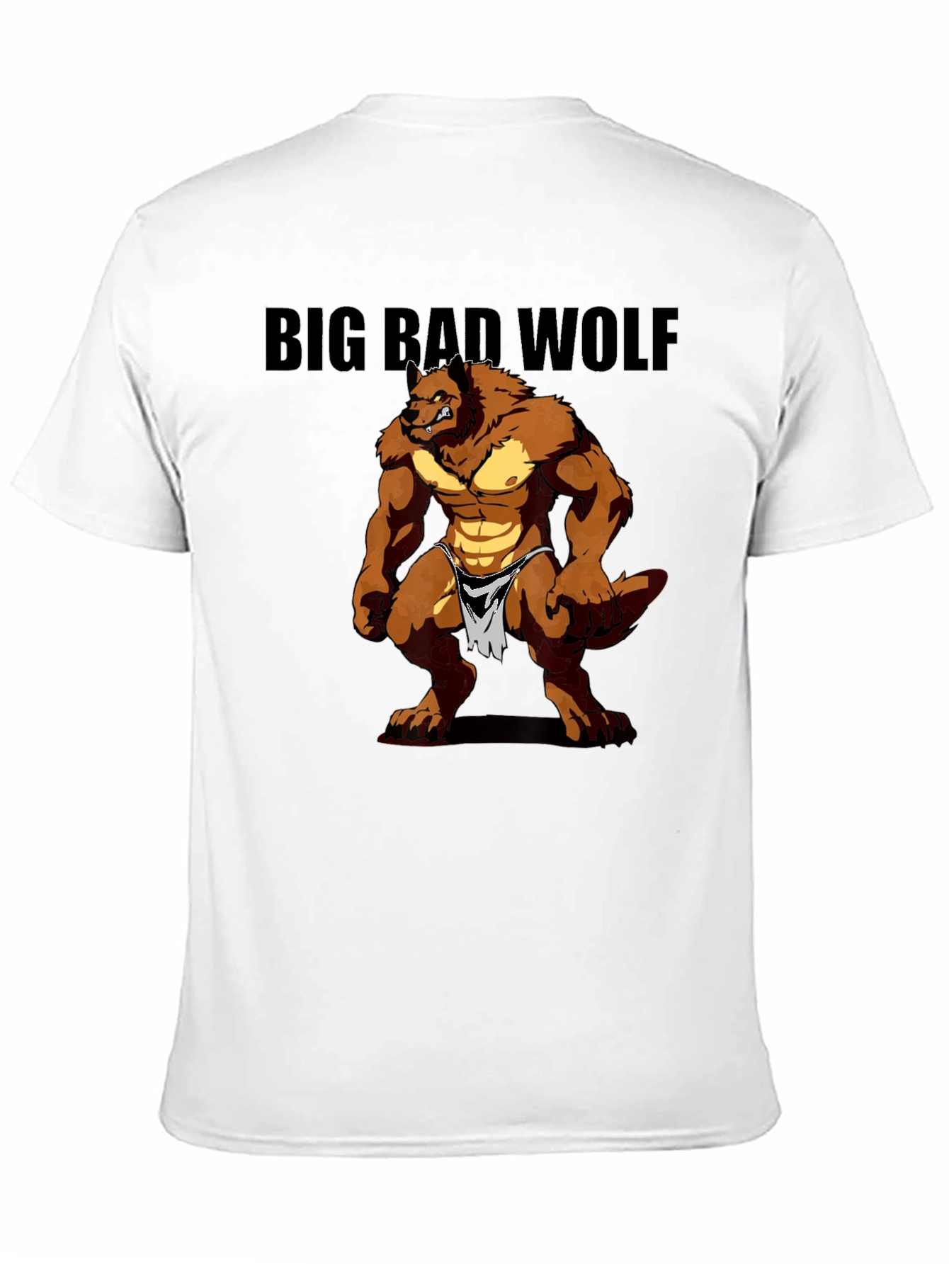 Big Bad Wolf Graphic Tee - Mens Black T-Shirt