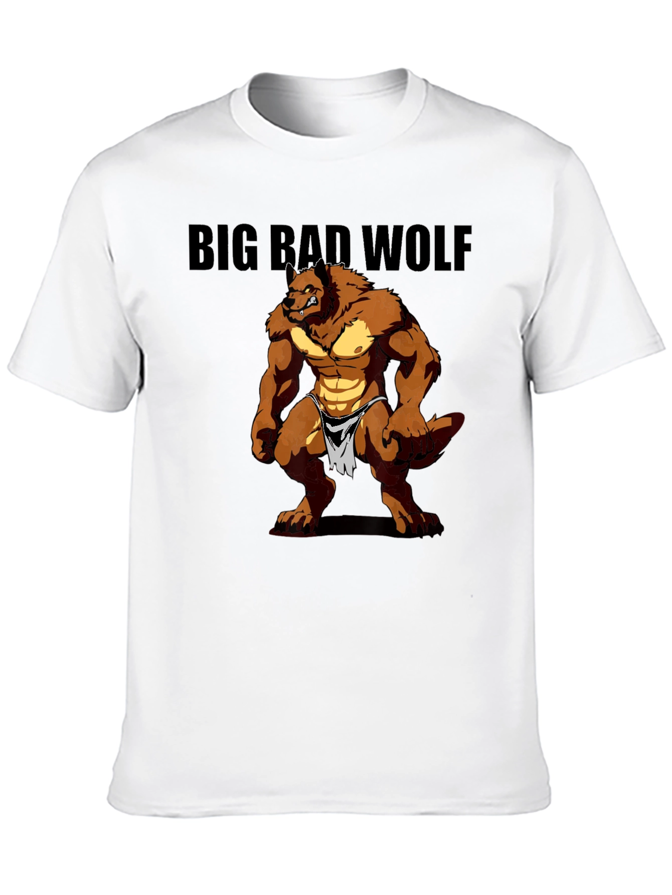 Big Bad Wolf Graphic Tee - Mens Black T-Shirt