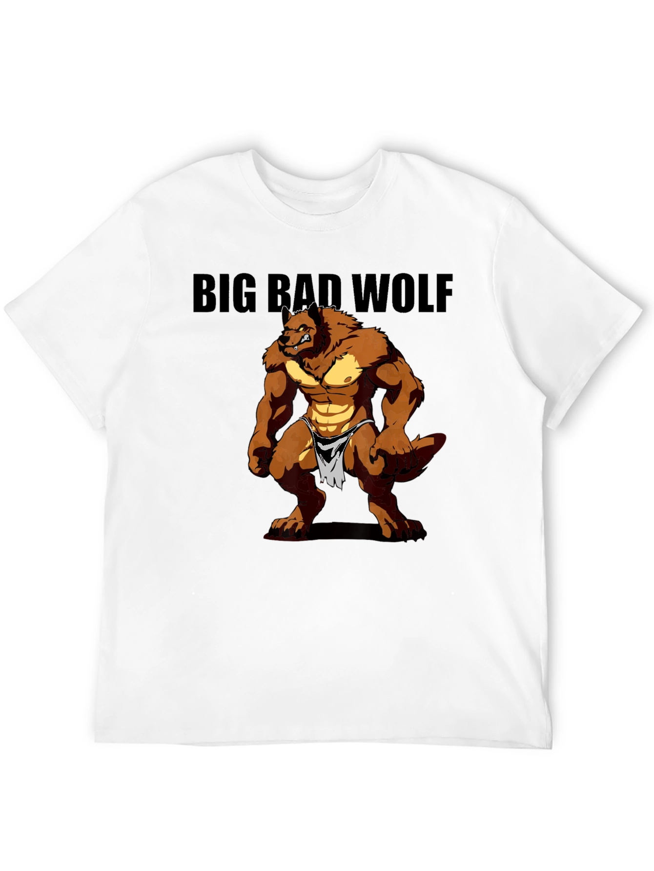 Big Bad Wolf Graphic Tee - Mens Black T-Shirt