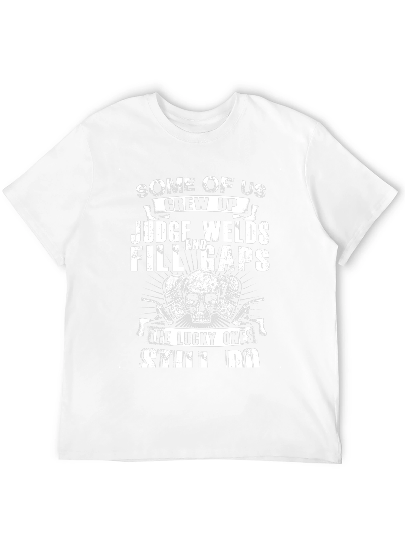 Welders Skull Graphic T-Shirt - Lucky Ones Still Do