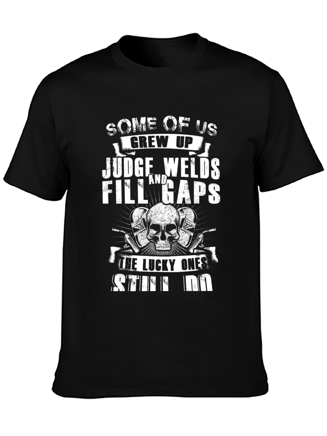 Welders Skull Graphic T-Shirt - Lucky Ones Still Do