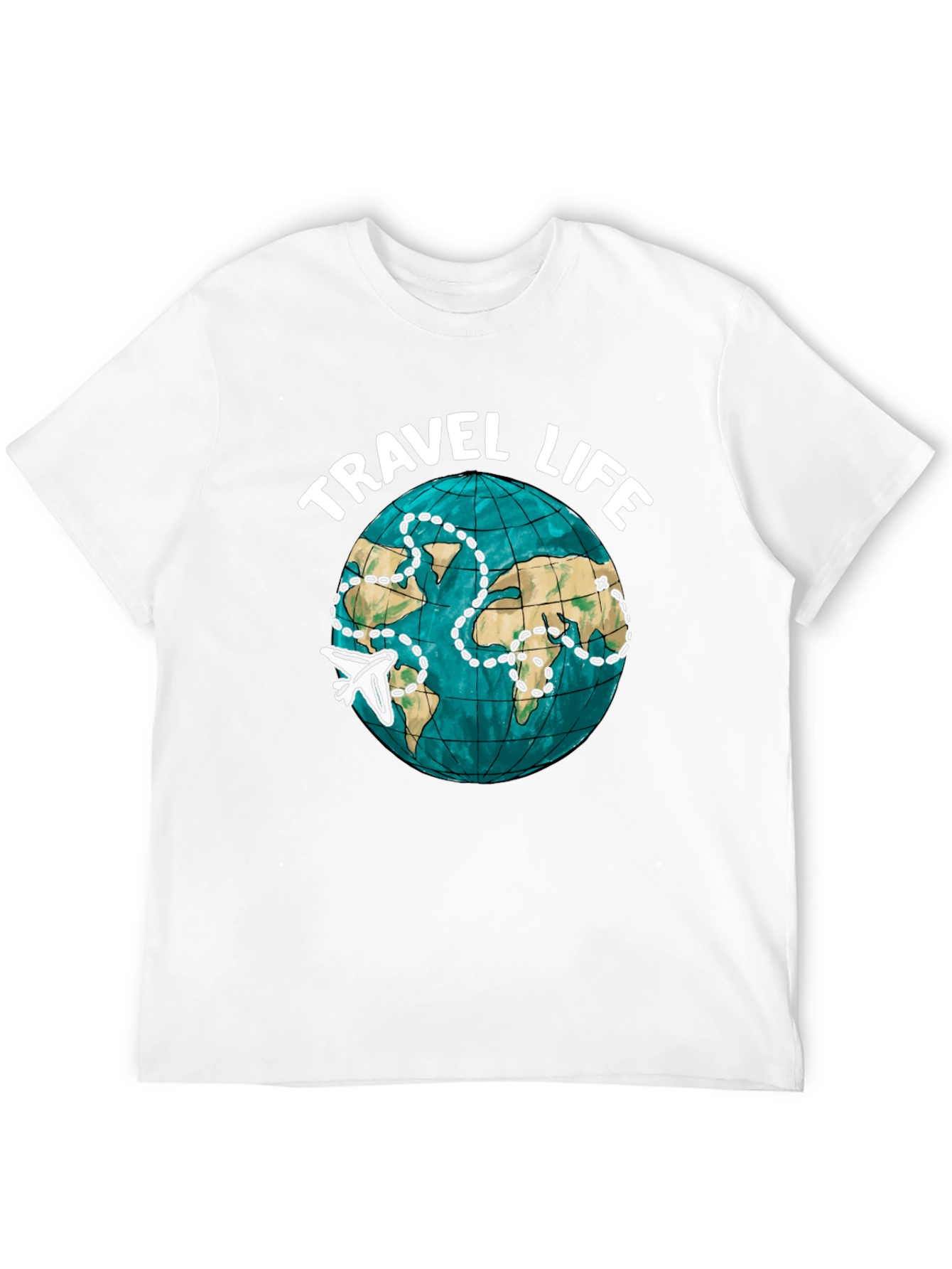 Travel Life Globe Graphic T-Shirt