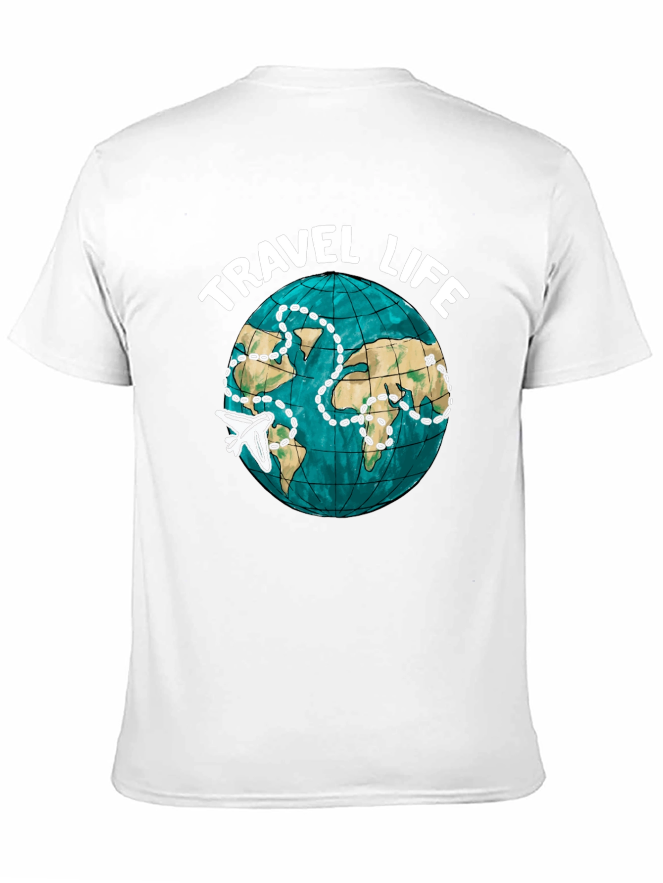 Travel Life Globe Graphic T-Shirt