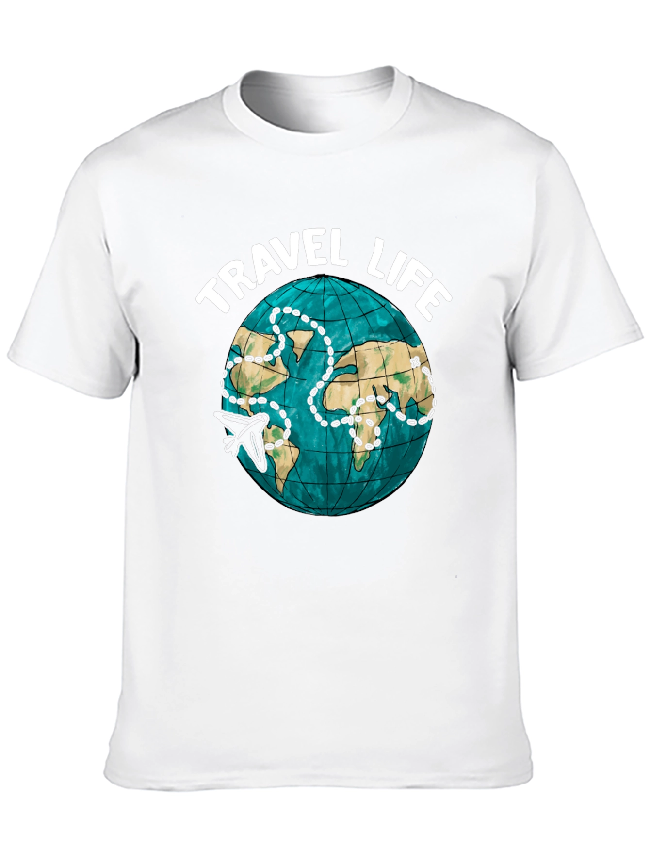 Travel Life Globe Graphic T-Shirt