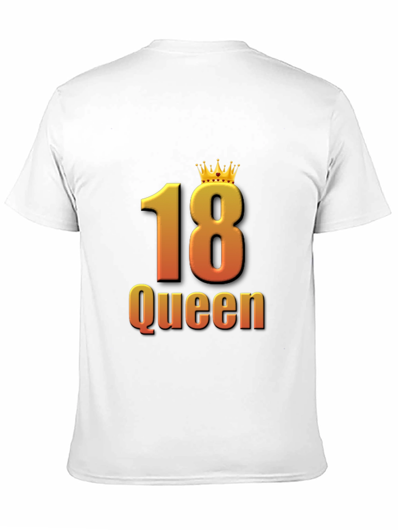 18th Birthday Queen Black T-Shirt
