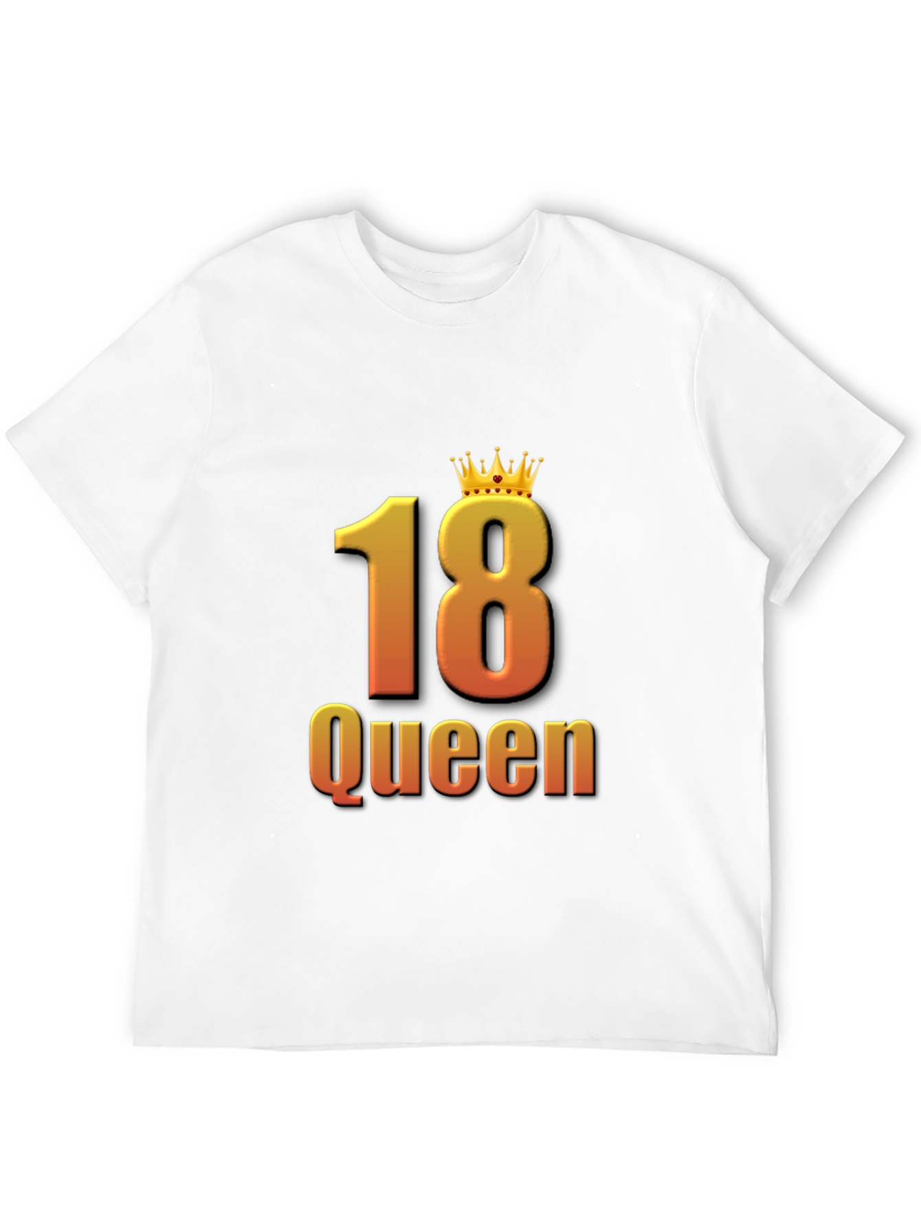 18th Birthday Queen Black T-Shirt