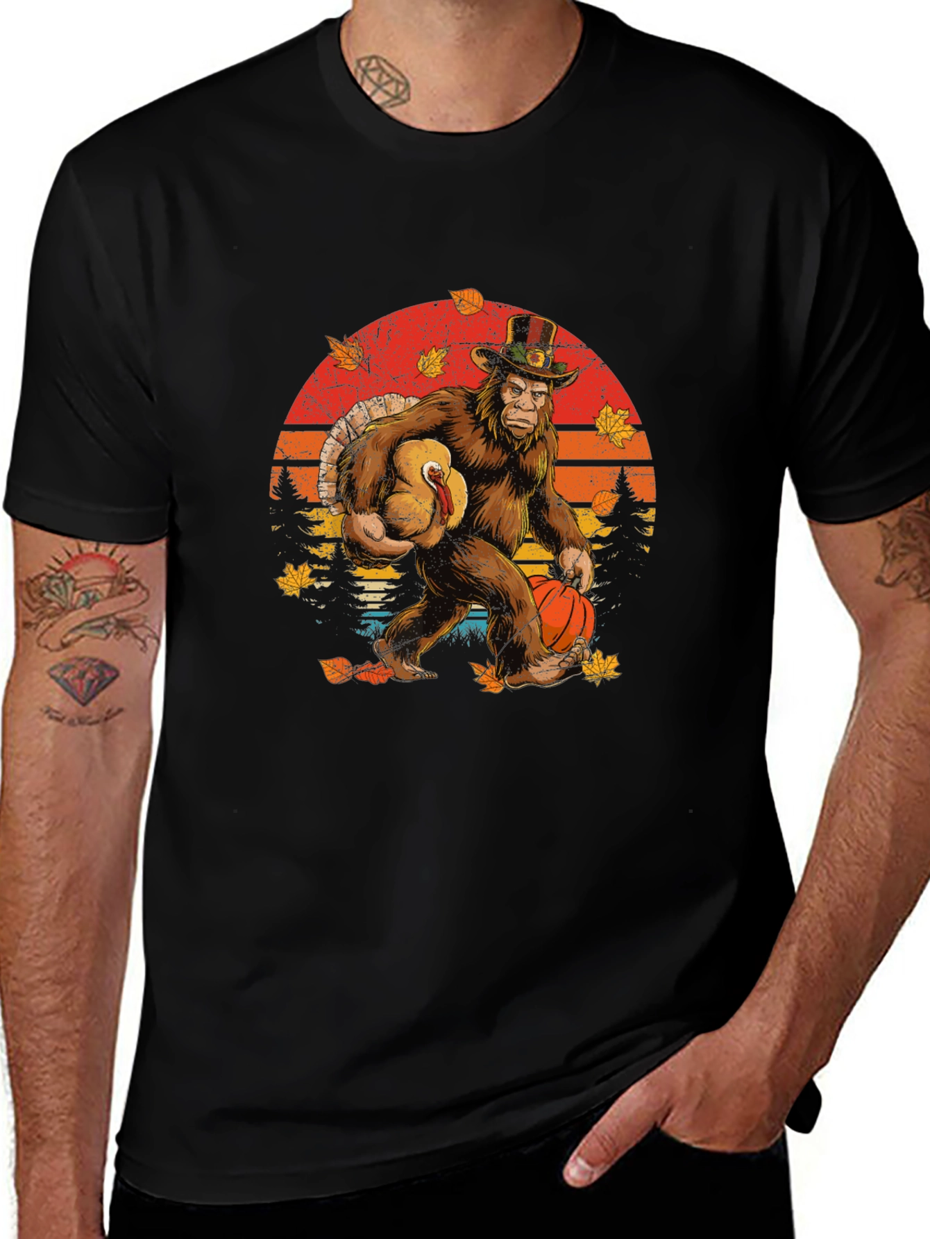 Thanksgiving Bigfoot T-Shirt