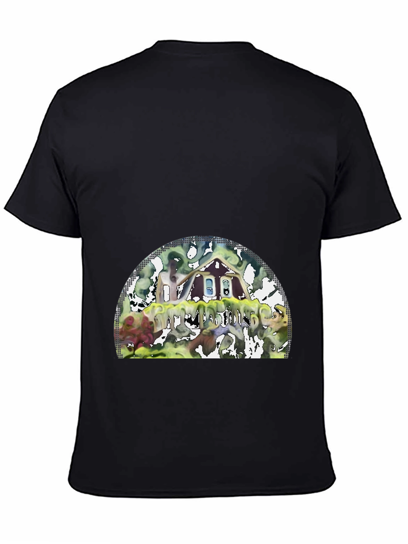 Unique Graphic T-Shirt - Abstract House Design