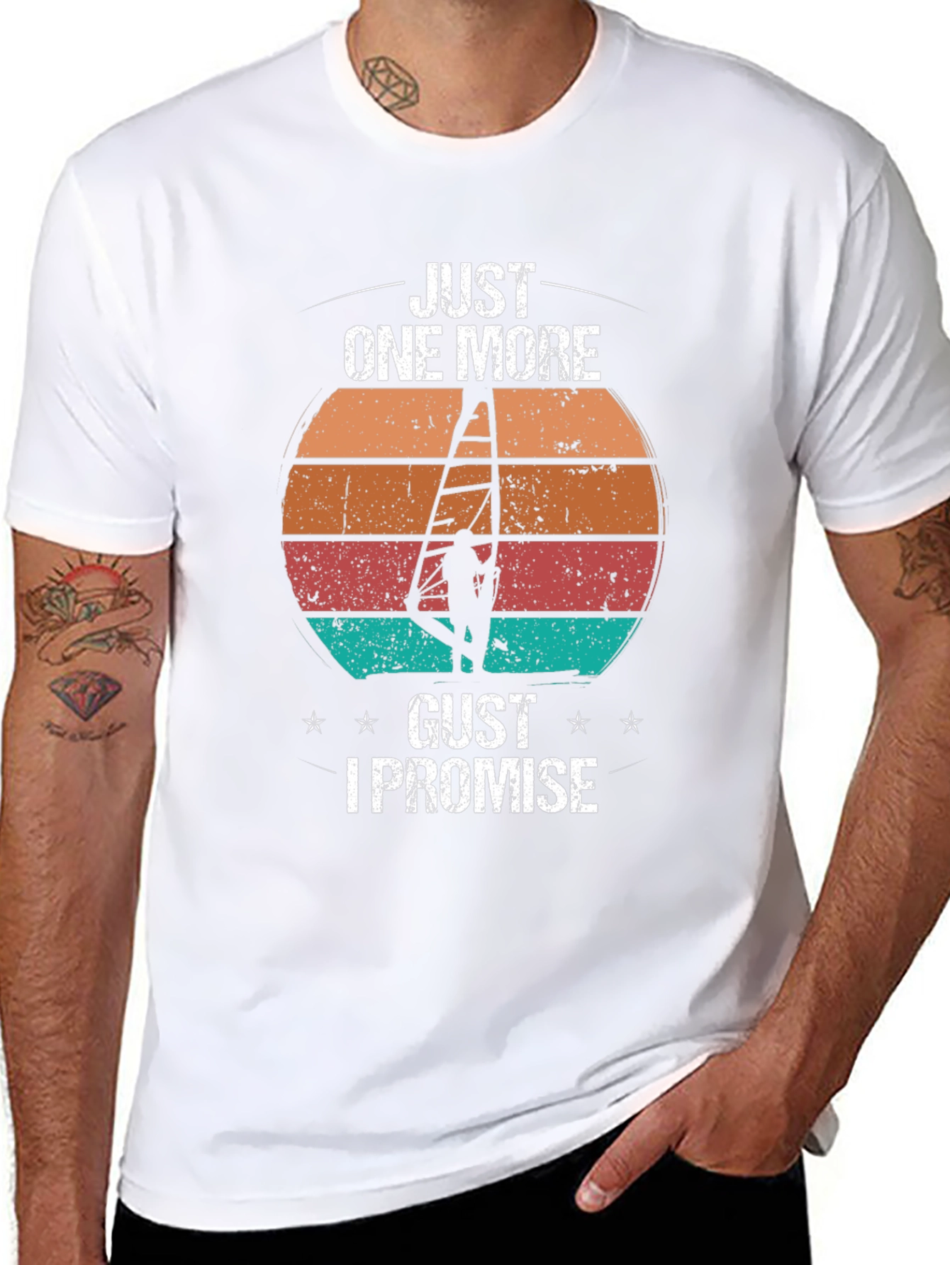 Just One More Gust T-Shirt | Windsurfing Design