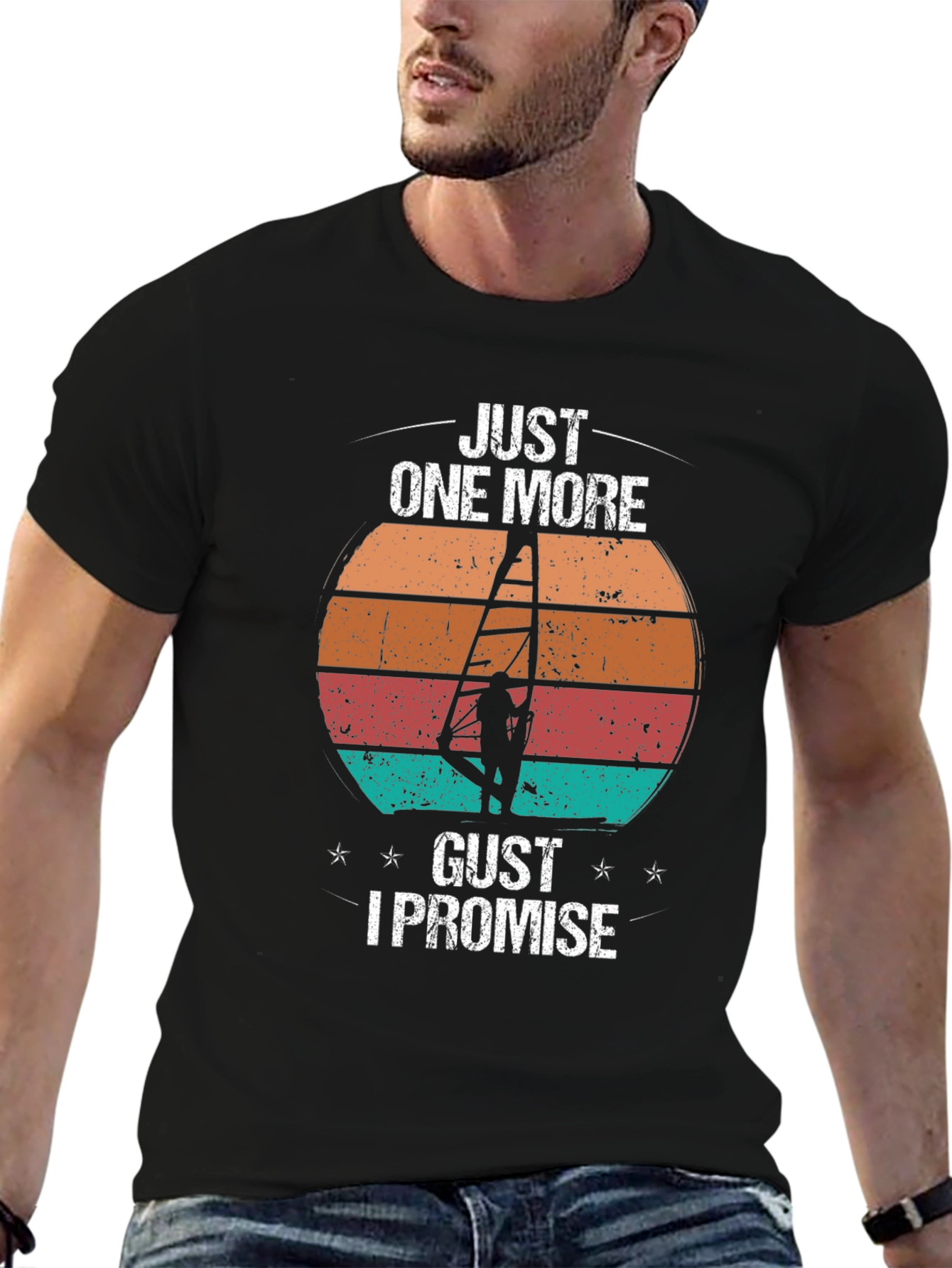 Just One More Gust T-Shirt | Windsurfing Design