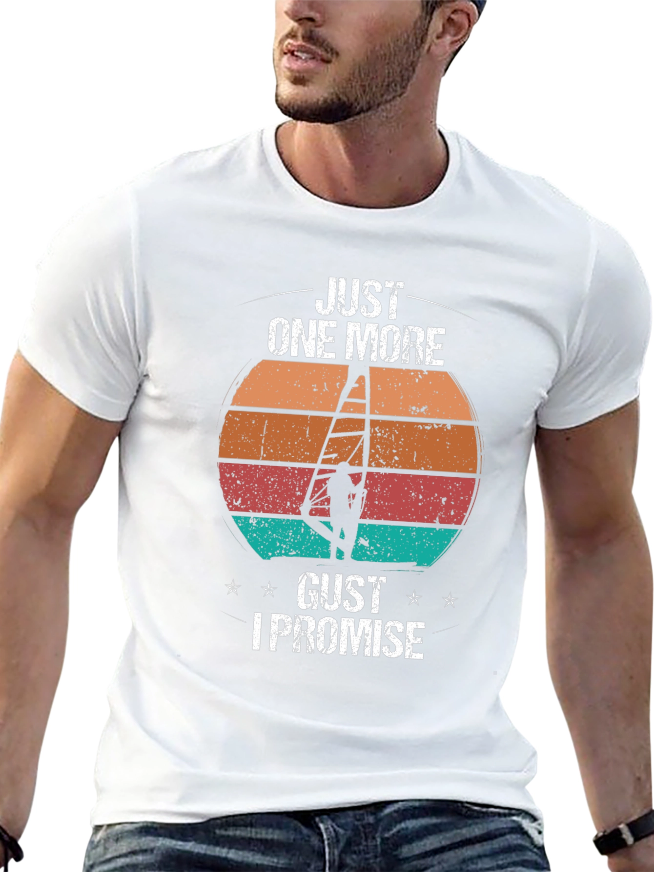 Just One More Gust T-Shirt | Windsurfing Design