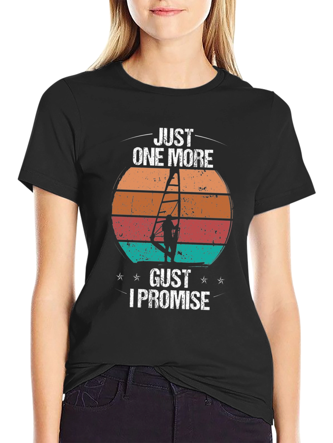 Just One More Gust T-Shirt | Windsurfing Design