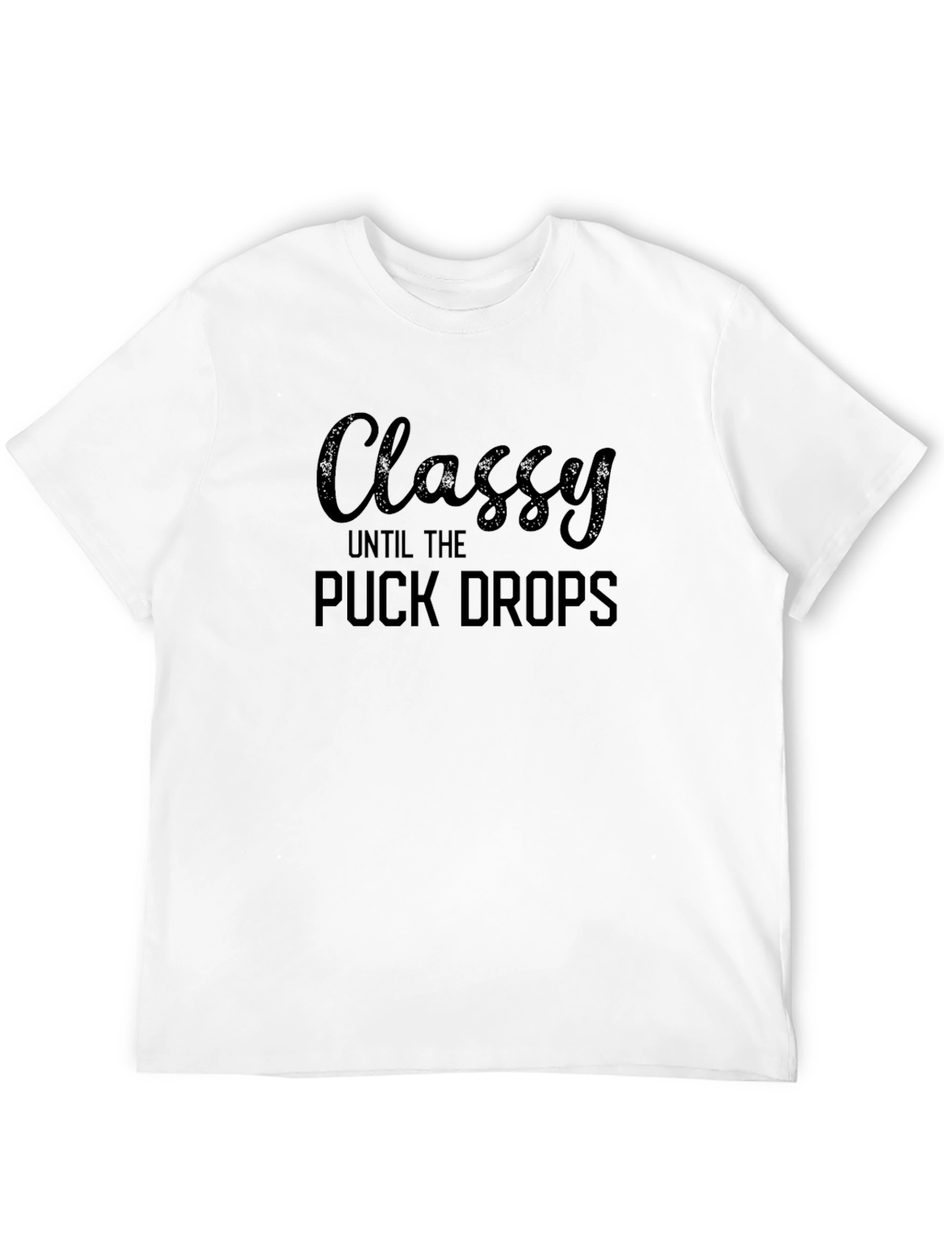 Classy Hockey Fan T-Shirt - Puck Drops