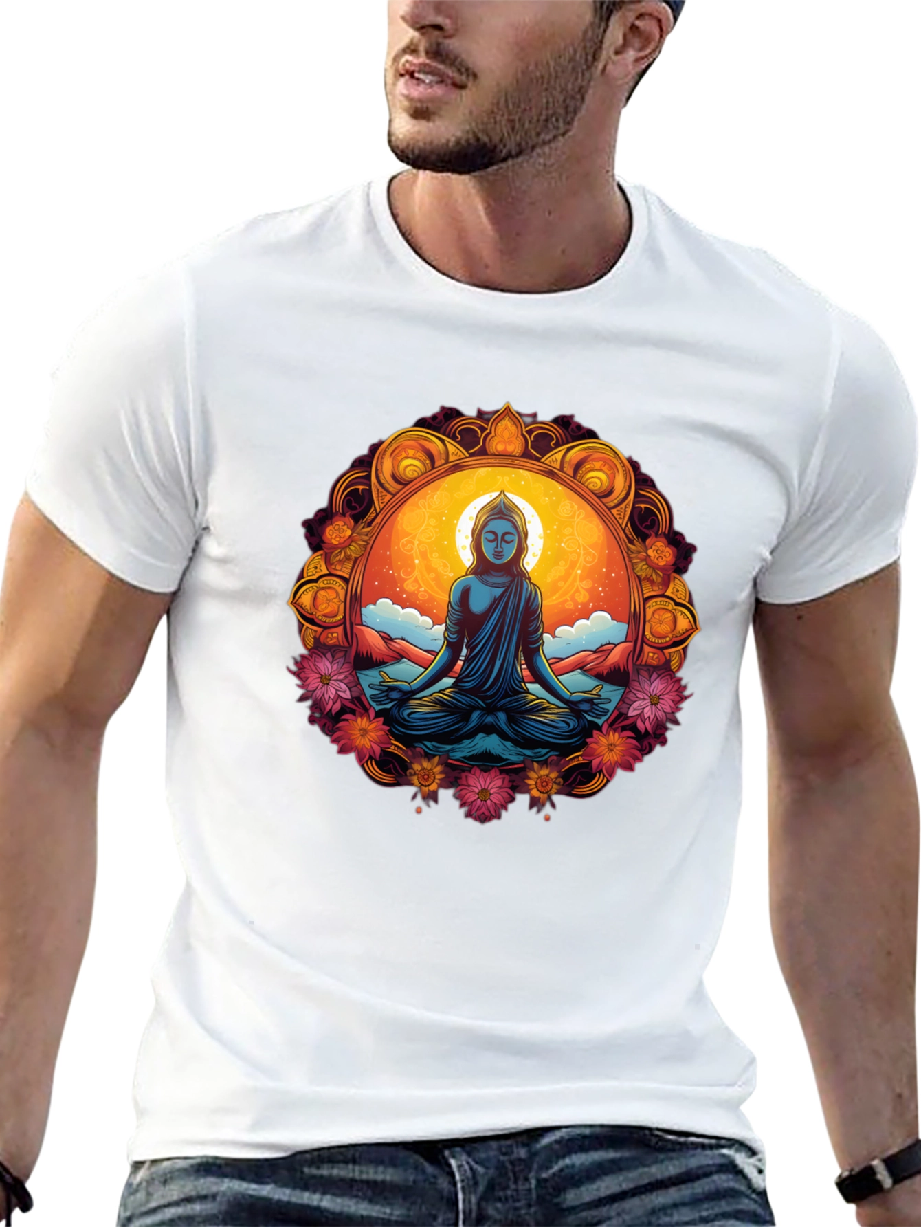 Meditative Buddha Graphic Tee