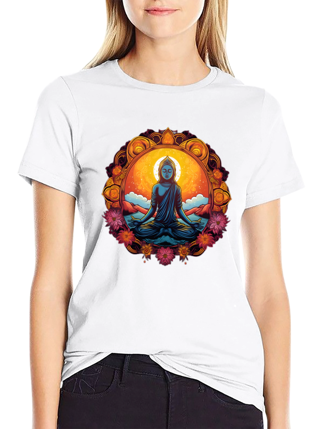 Meditative Buddha Graphic Tee
