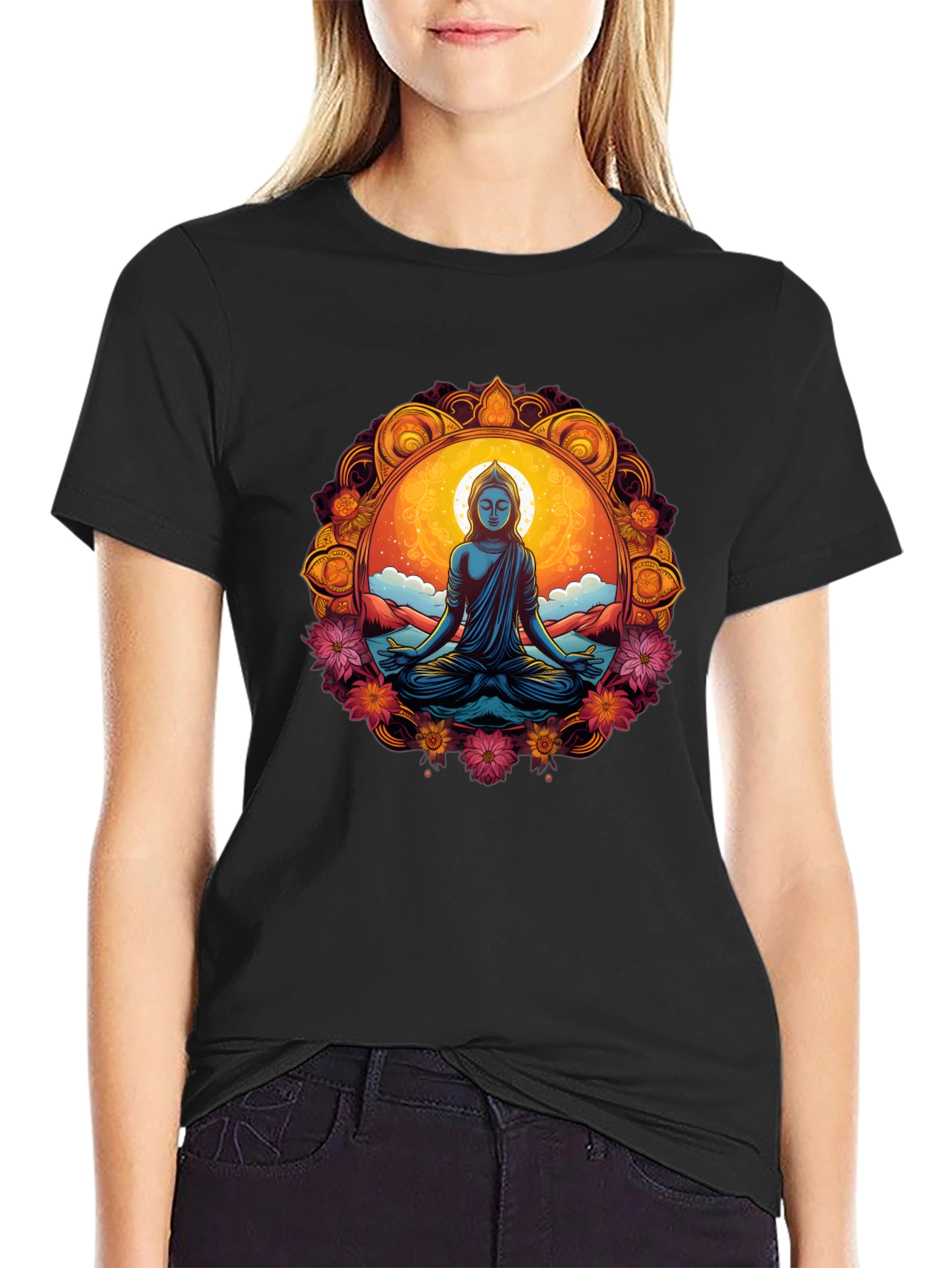 Meditative Buddha Graphic Tee