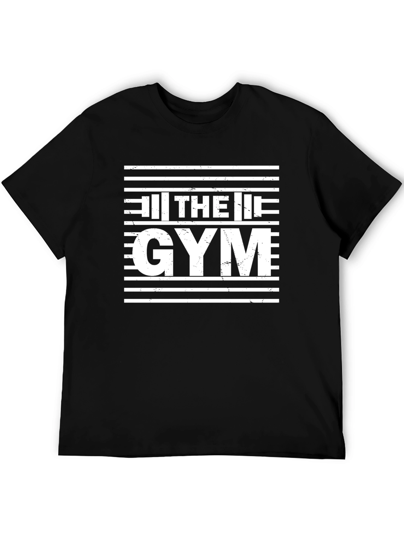 The Gym Black T-Shirt: Workout Motivation