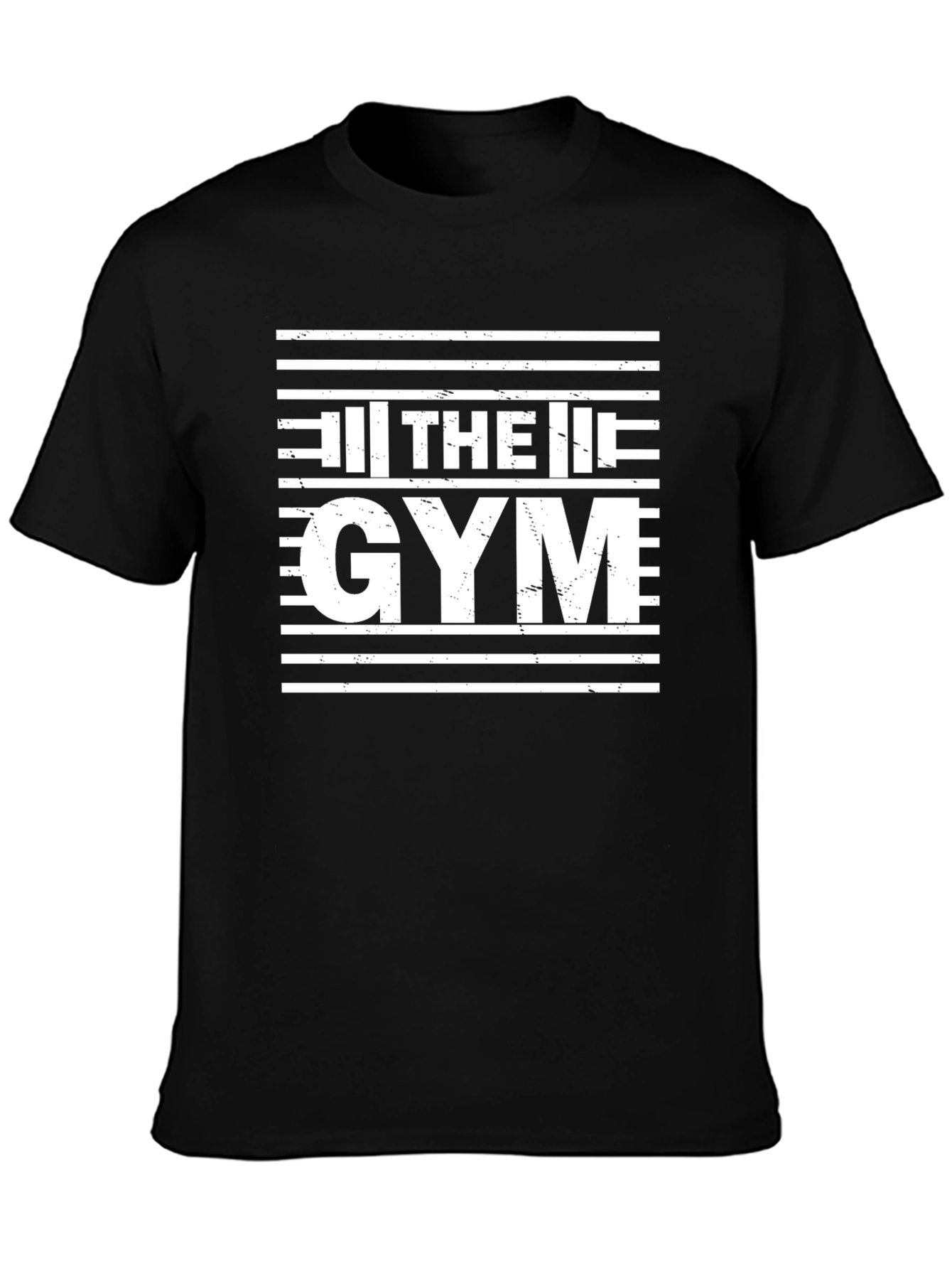 The Gym Black T-Shirt: Workout Motivation