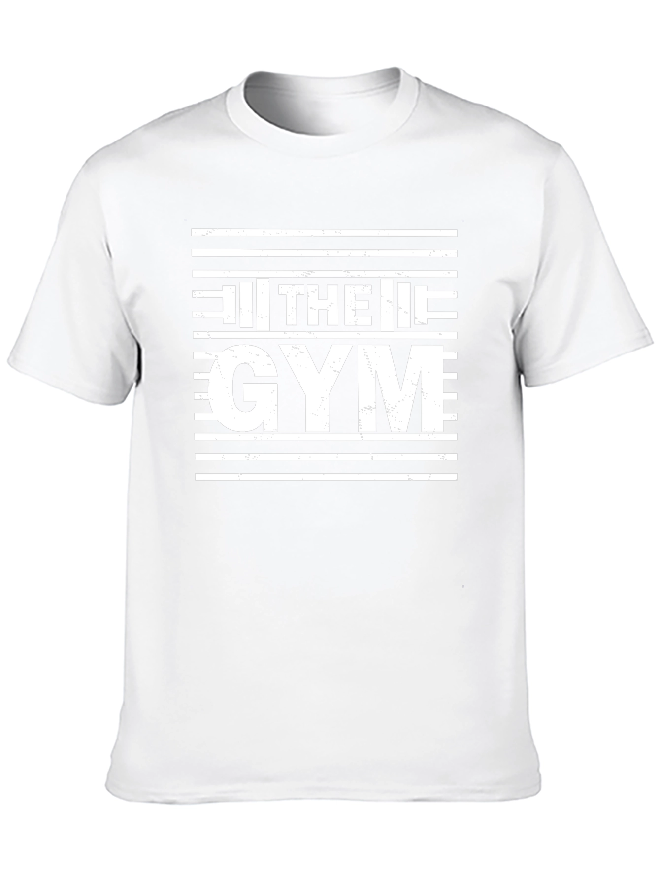 The Gym Black T-Shirt: Workout Motivation
