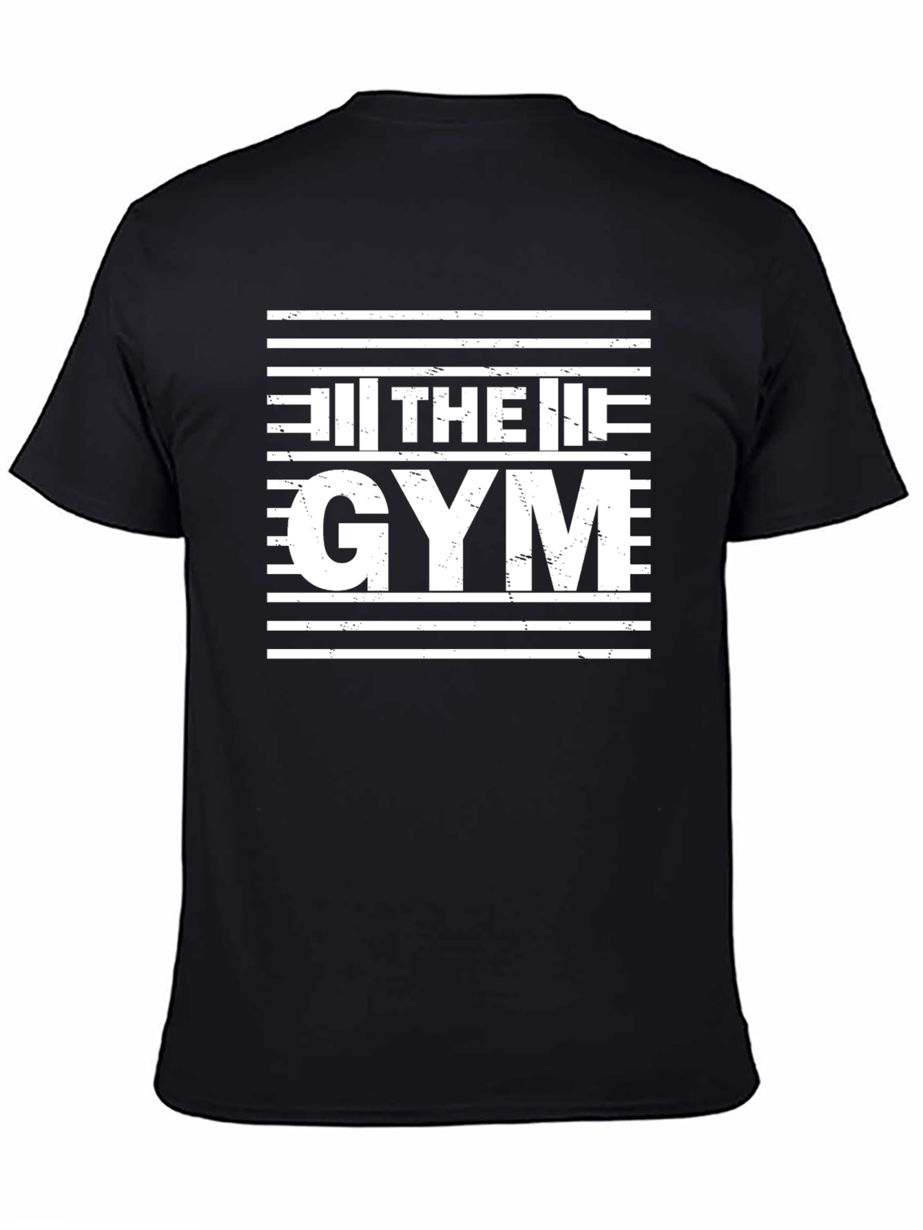 The Gym Black T-Shirt: Workout Motivation