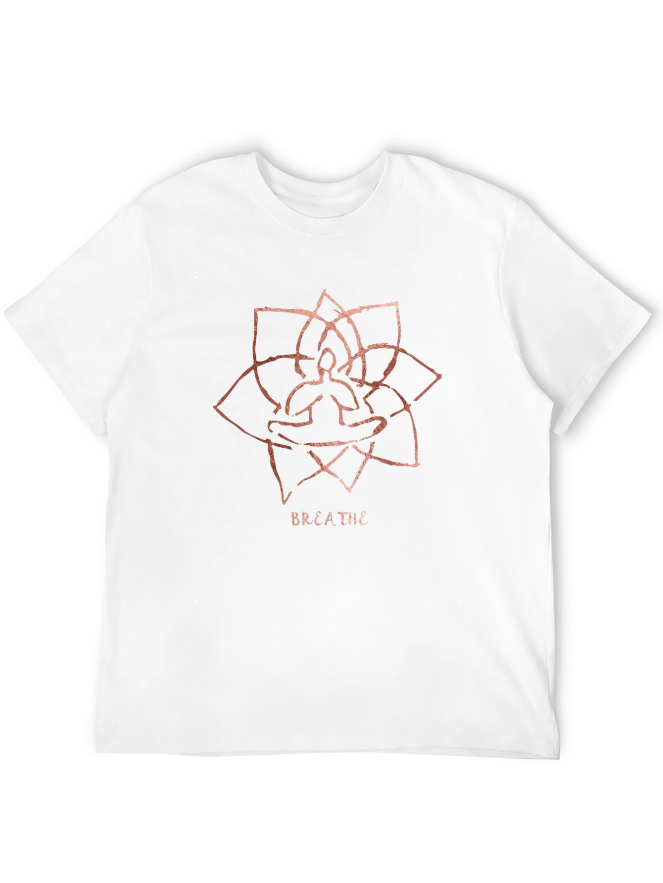 Breathe Lotus Meditation Graphic T-Shirt