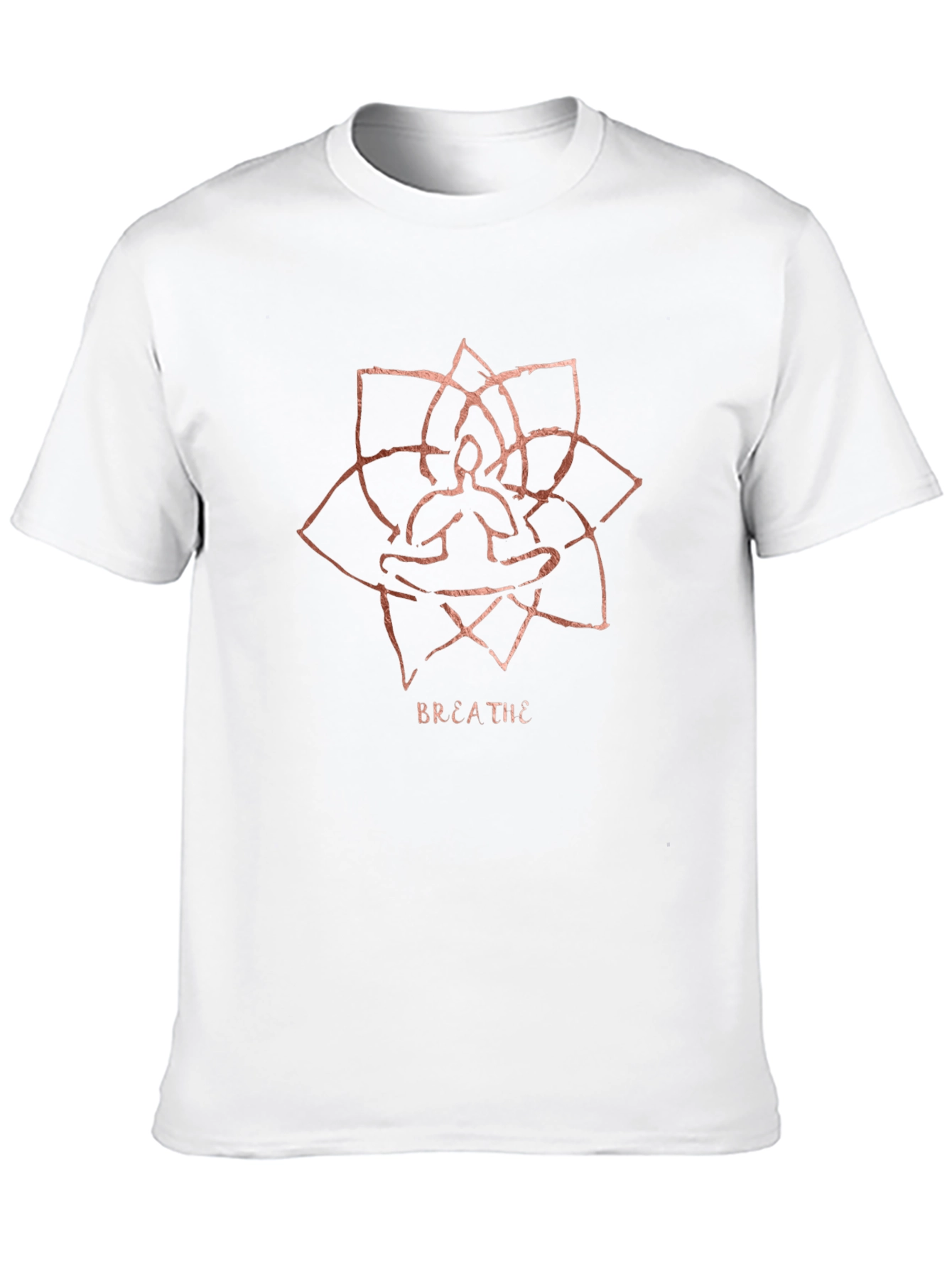 Breathe Lotus Meditation Graphic T-Shirt
