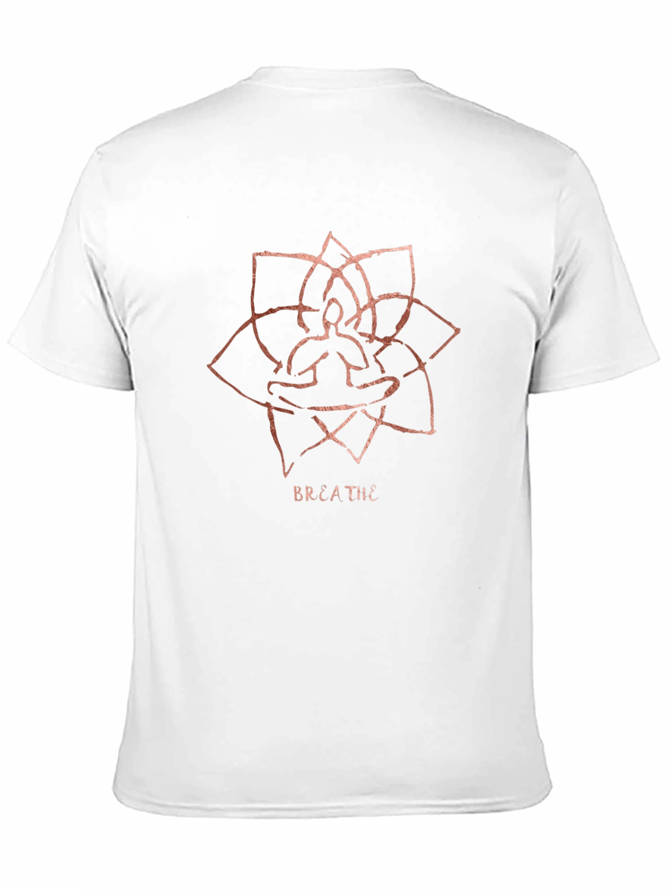 Breathe Lotus Meditation Graphic T-Shirt