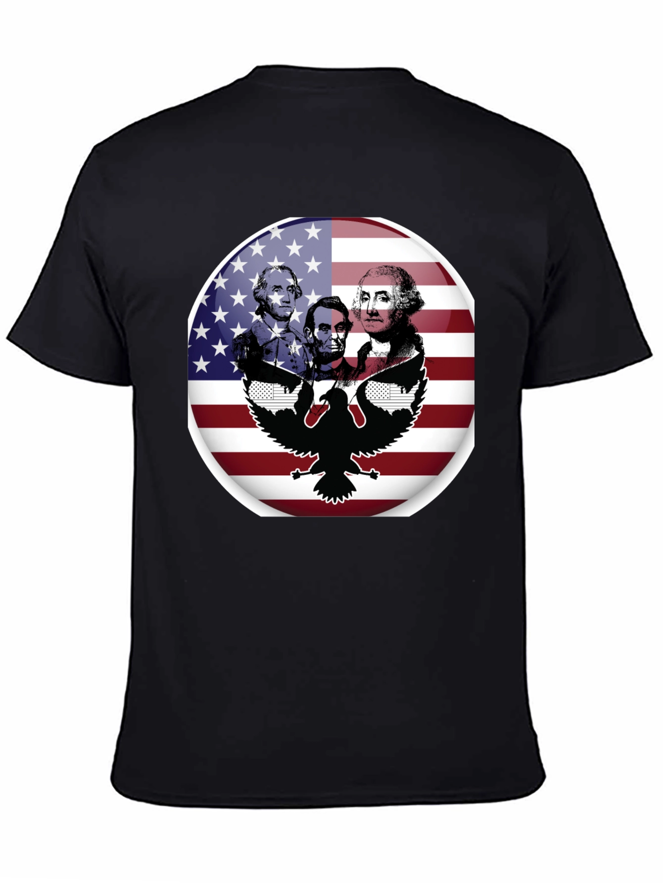 Patriotic Presidents & Eagle Graphic T-Shirt