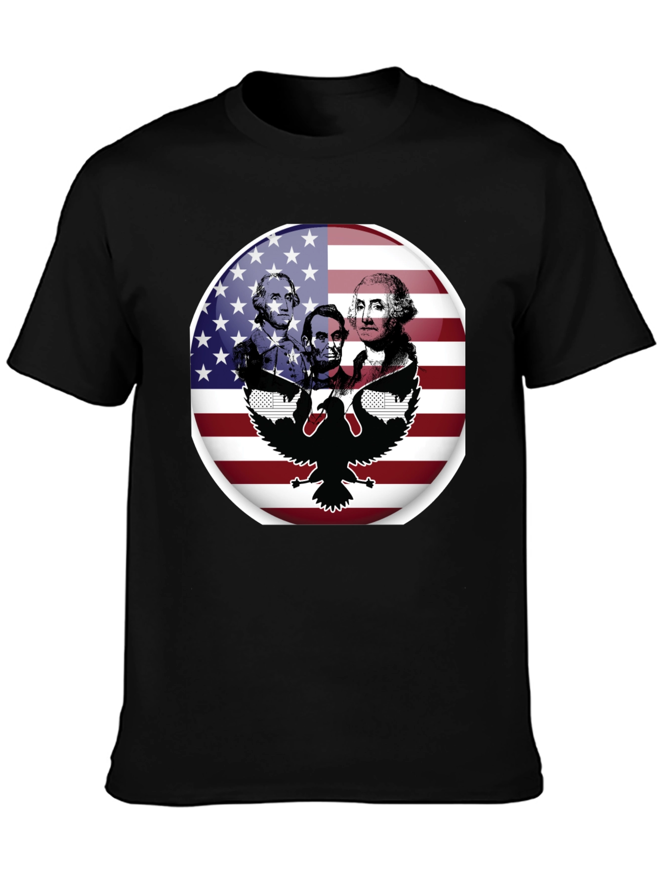 Patriotic Presidents & Eagle Graphic T-Shirt