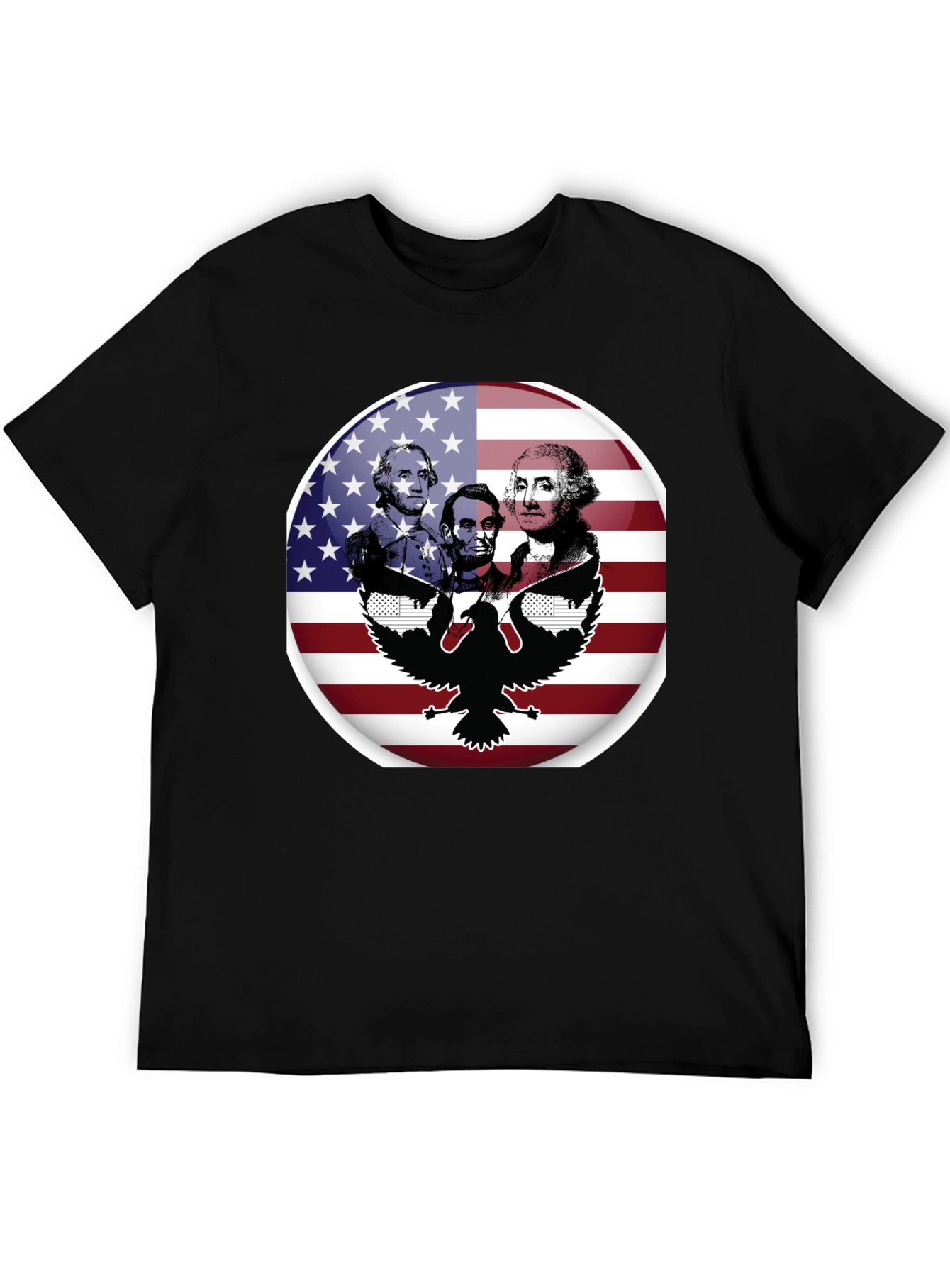 Patriotic Presidents & Eagle Graphic T-Shirt