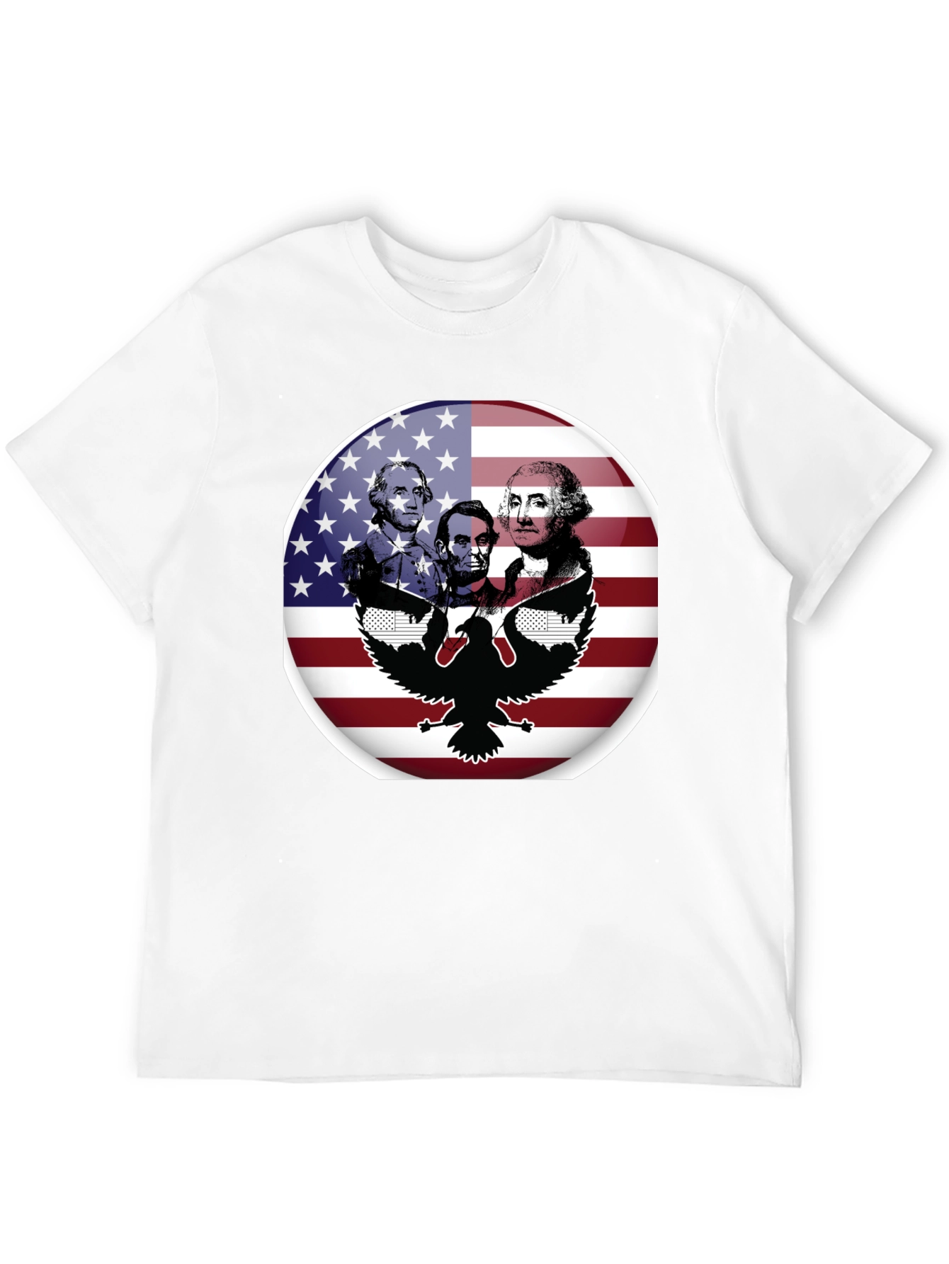 Patriotic Presidents & Eagle Graphic T-Shirt