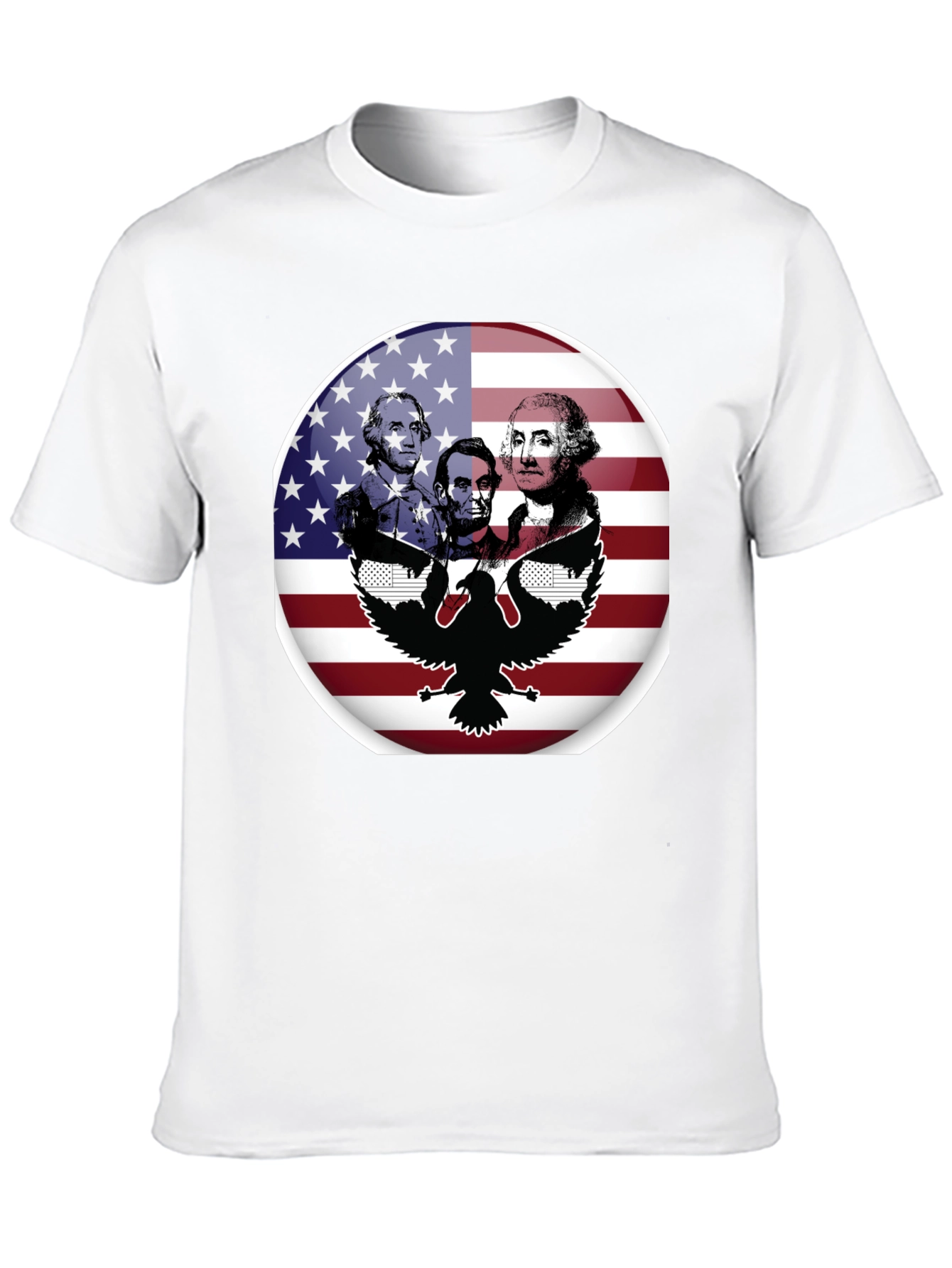 Patriotic Presidents & Eagle Graphic T-Shirt