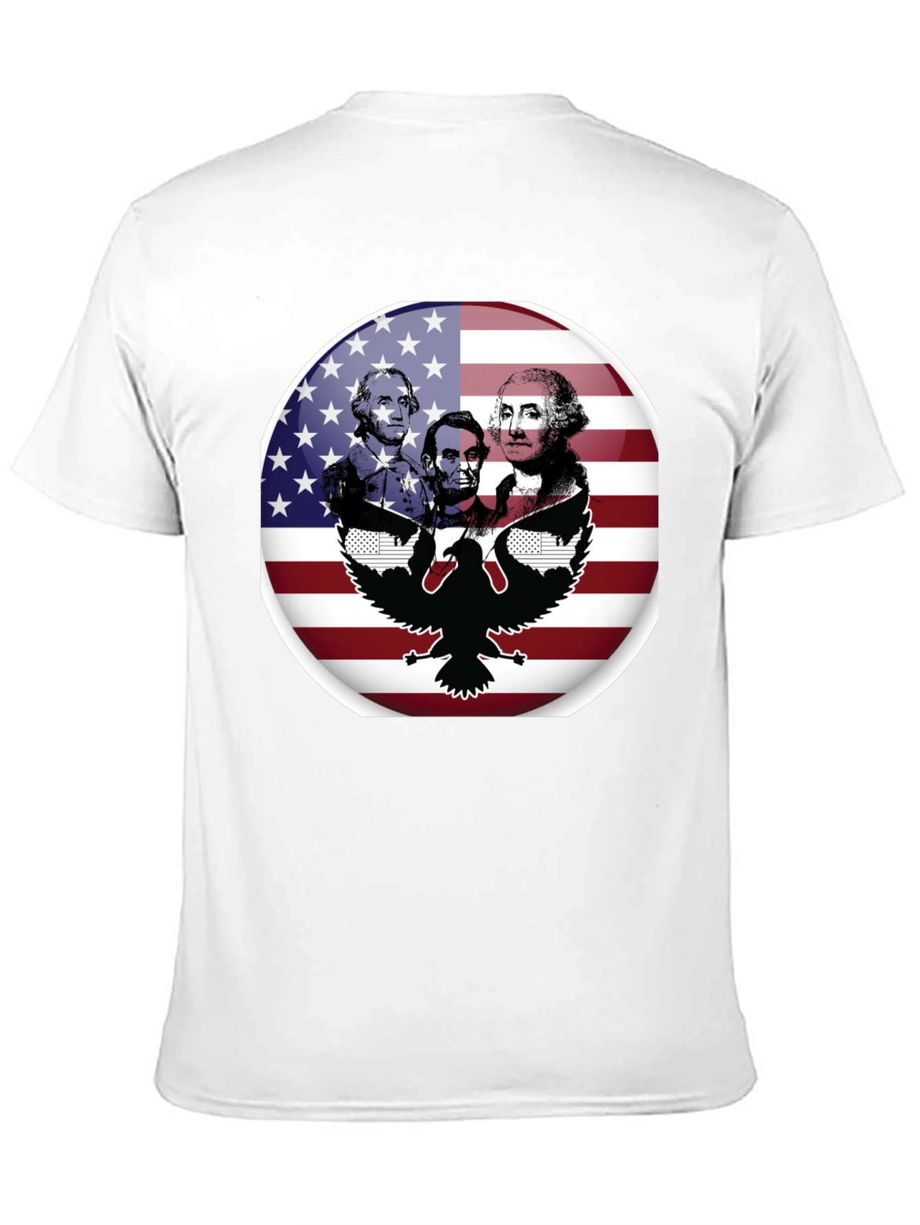 Patriotic Presidents & Eagle Graphic T-Shirt
