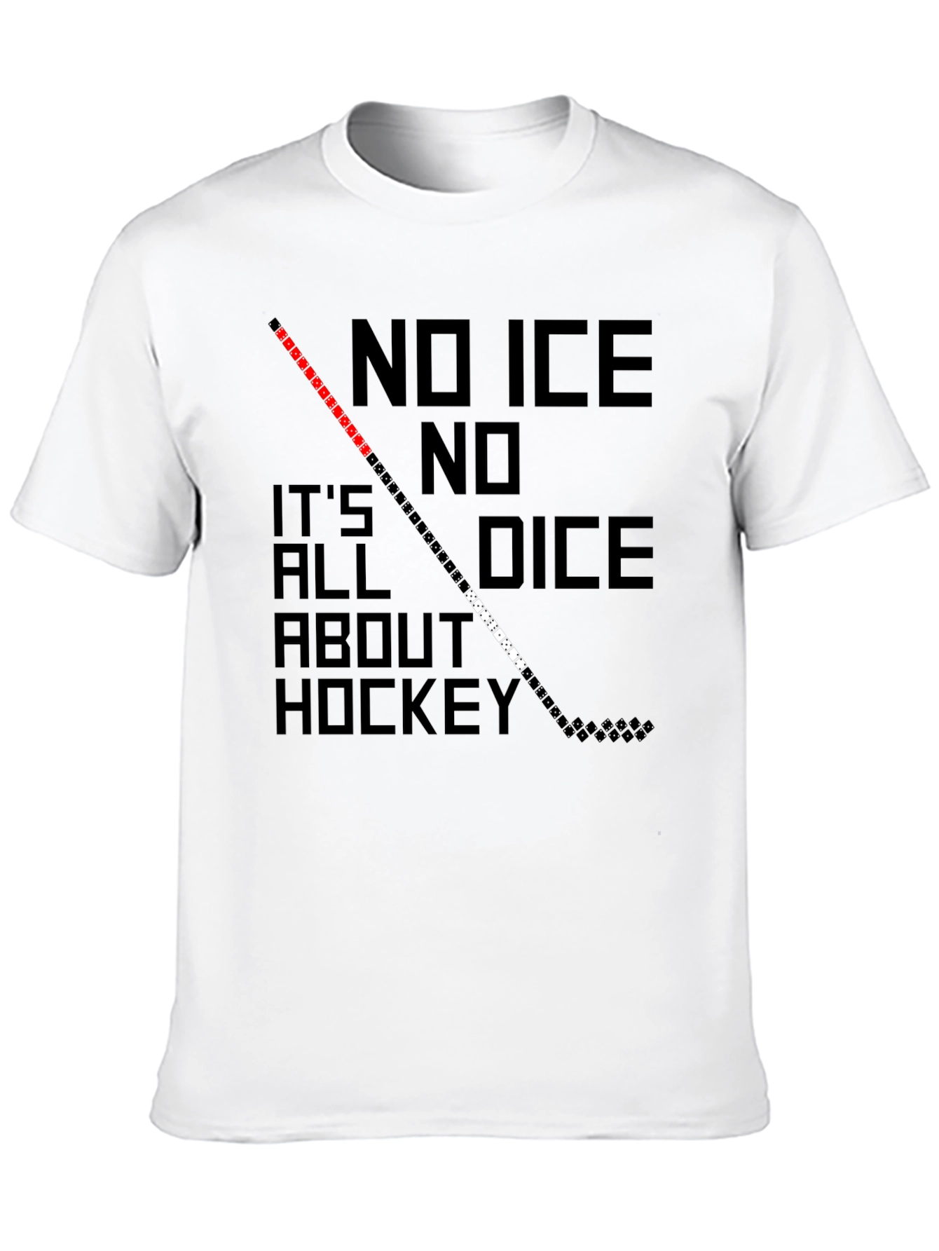 No Ice No Dice Hockey Graphic T-Shirt