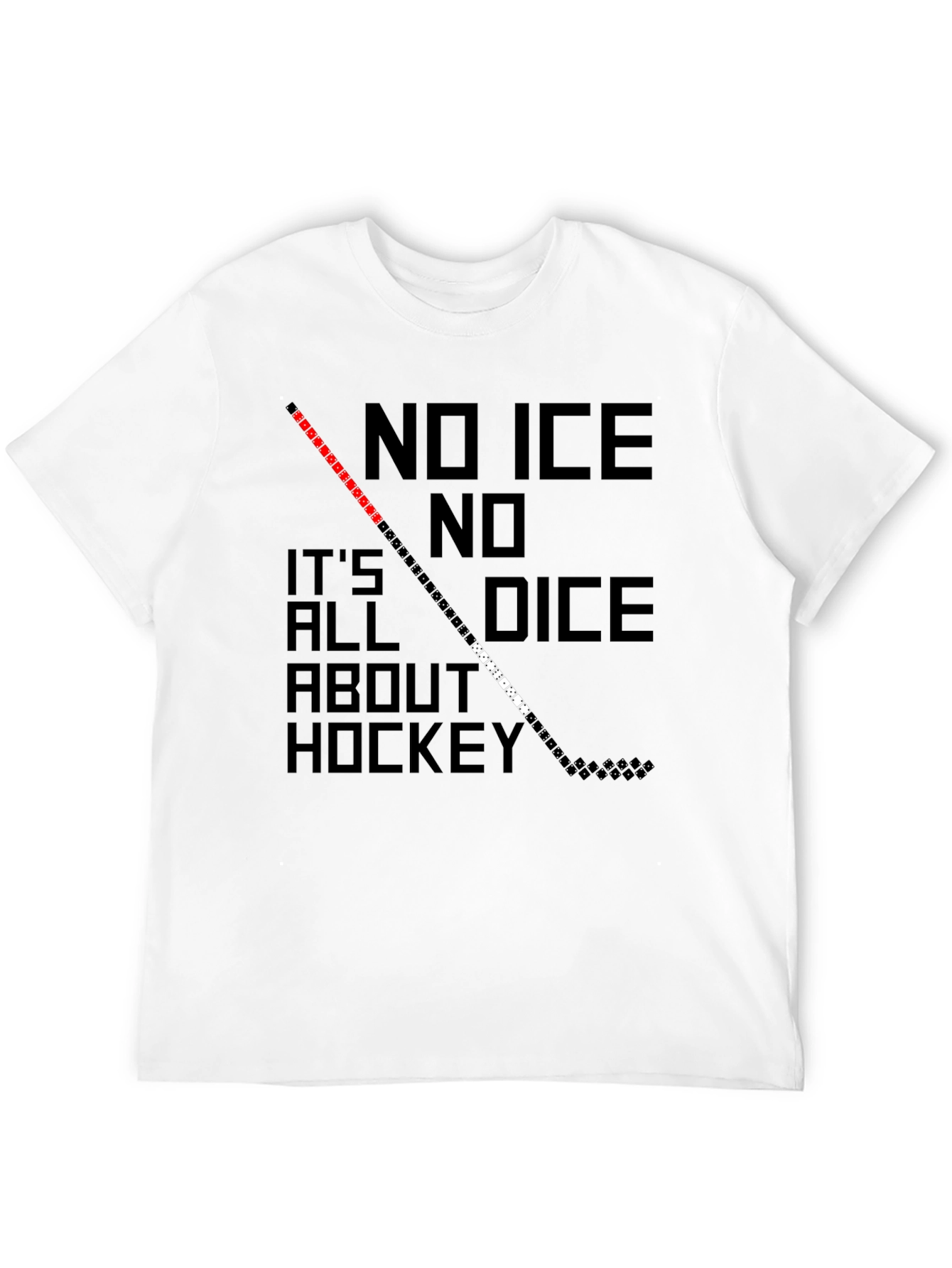 No Ice No Dice Hockey Graphic T-Shirt