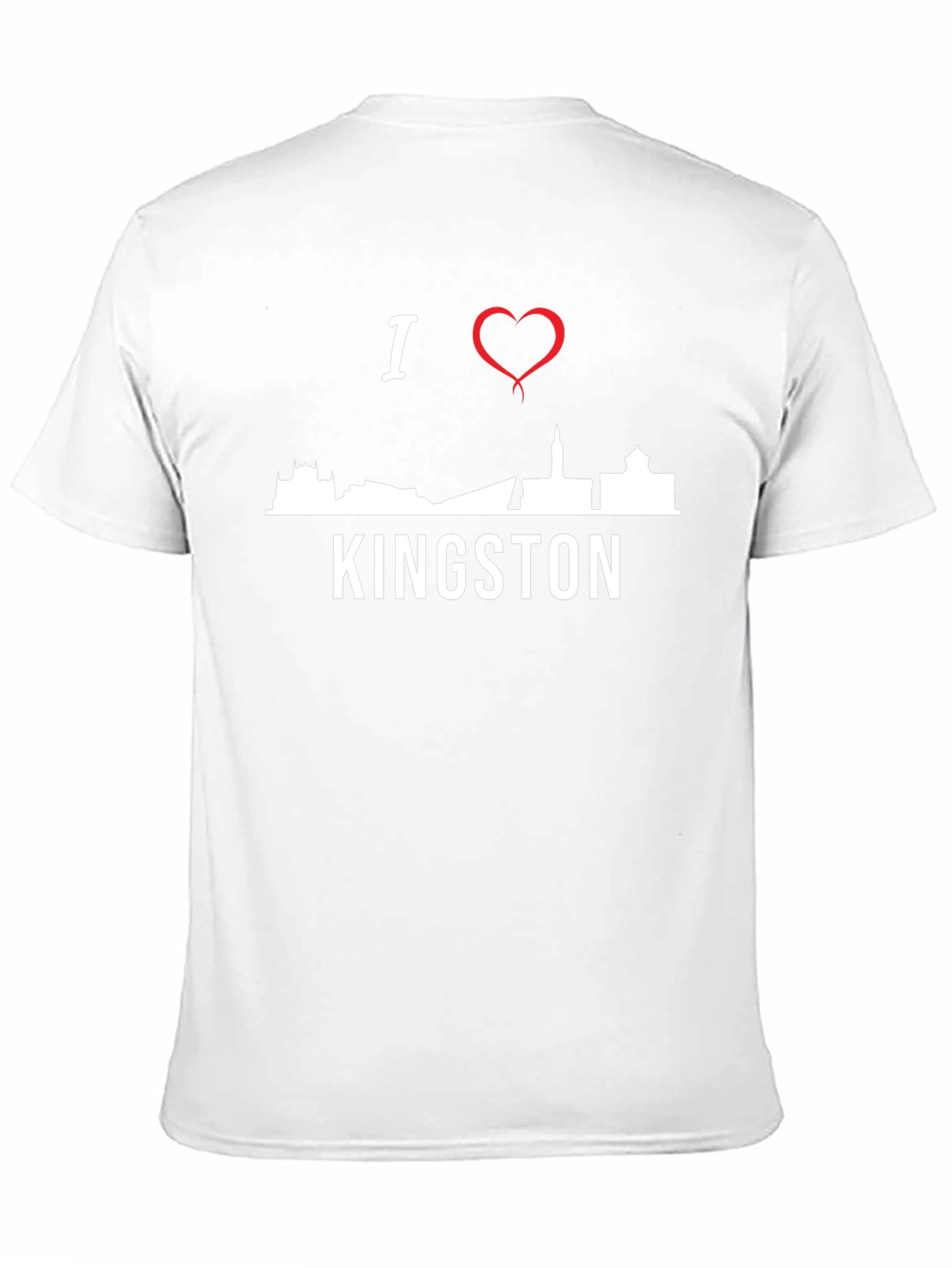 I Love Kingston T-Shirt - Skyline Design