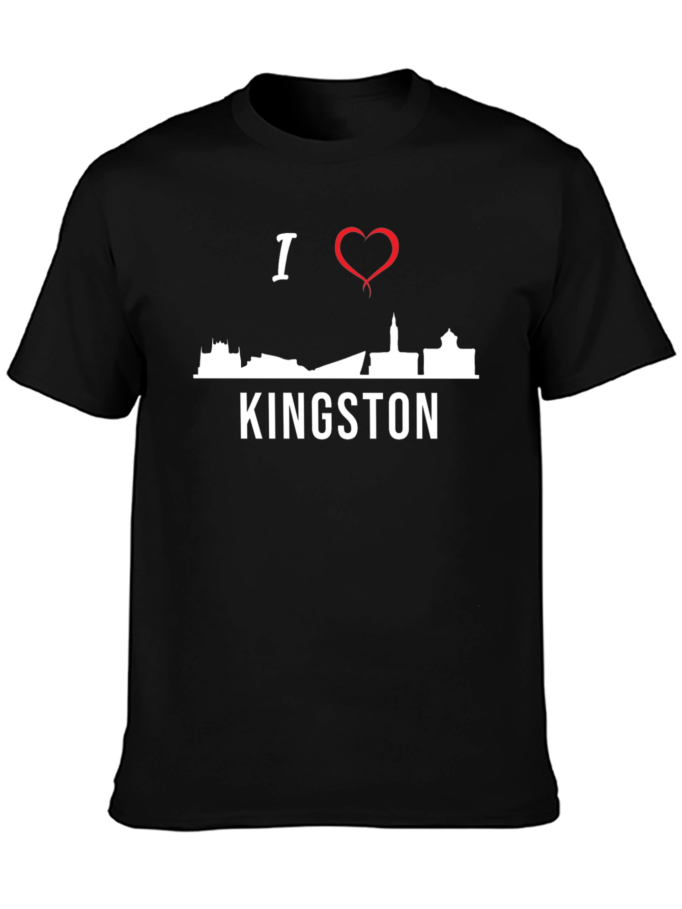 I Love Kingston T-Shirt - Skyline Design