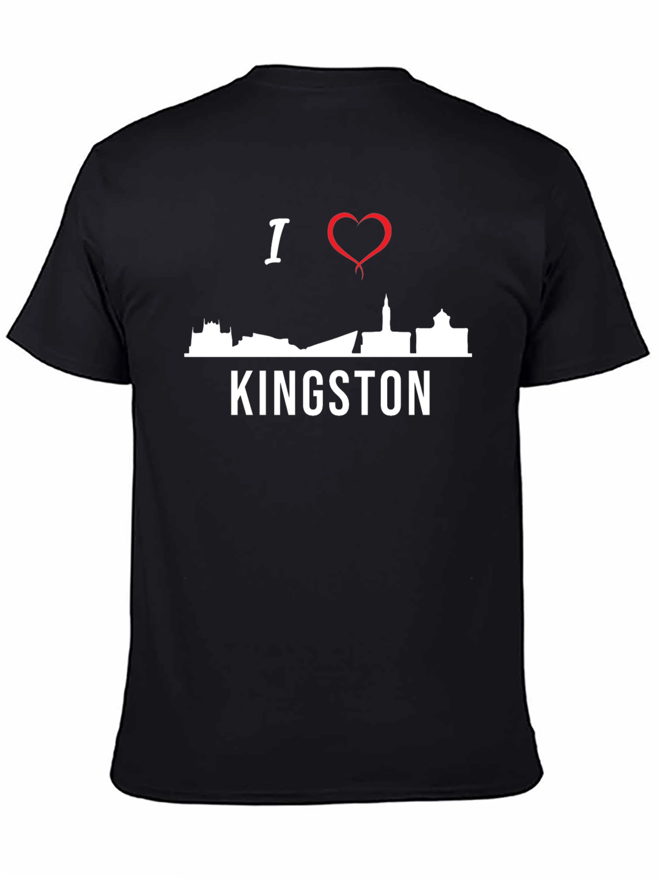 I Love Kingston T-Shirt - Skyline Design