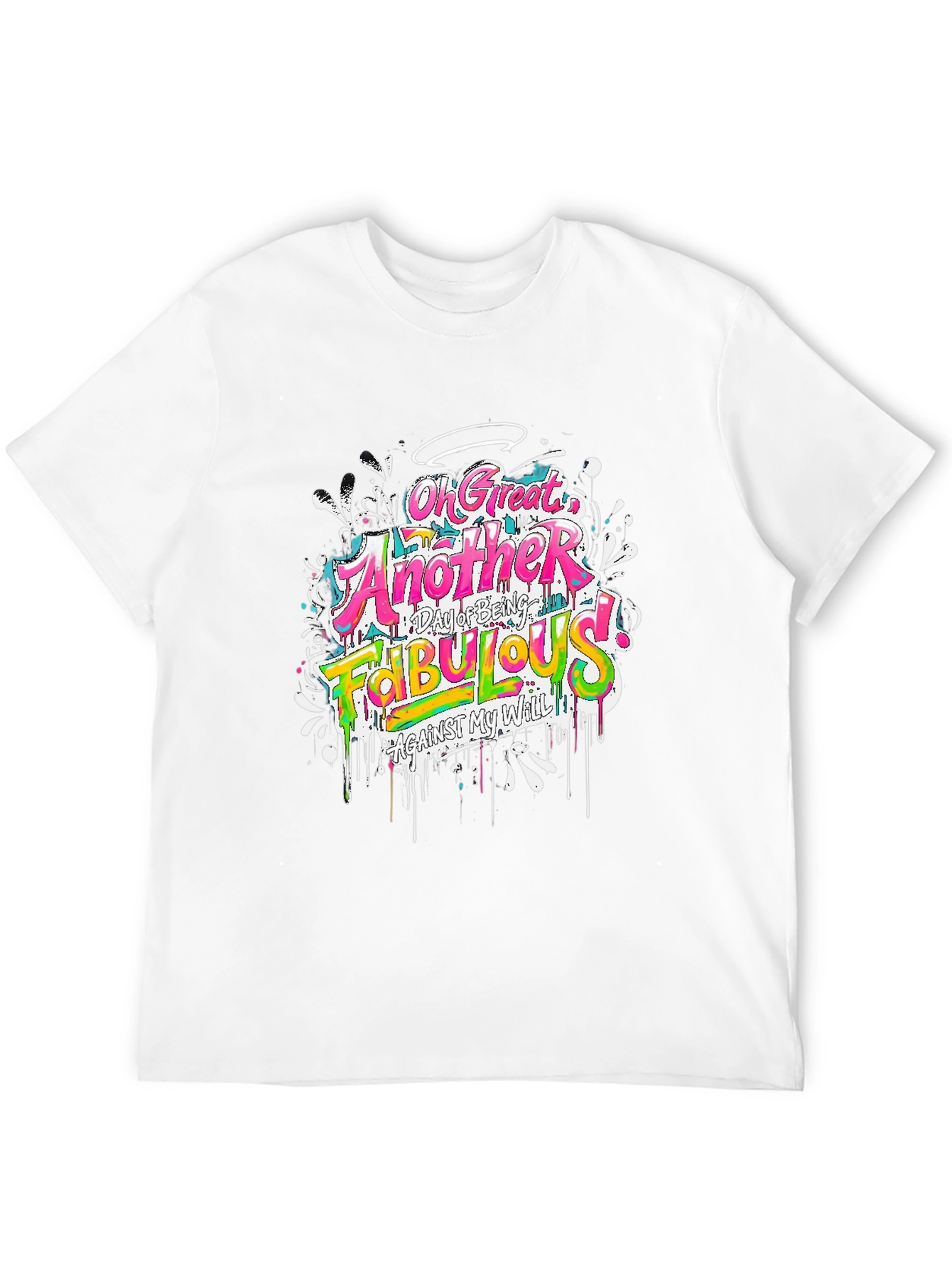 Funny Fabulous Graphic Tee - Unisex Casual Black T-Shirt