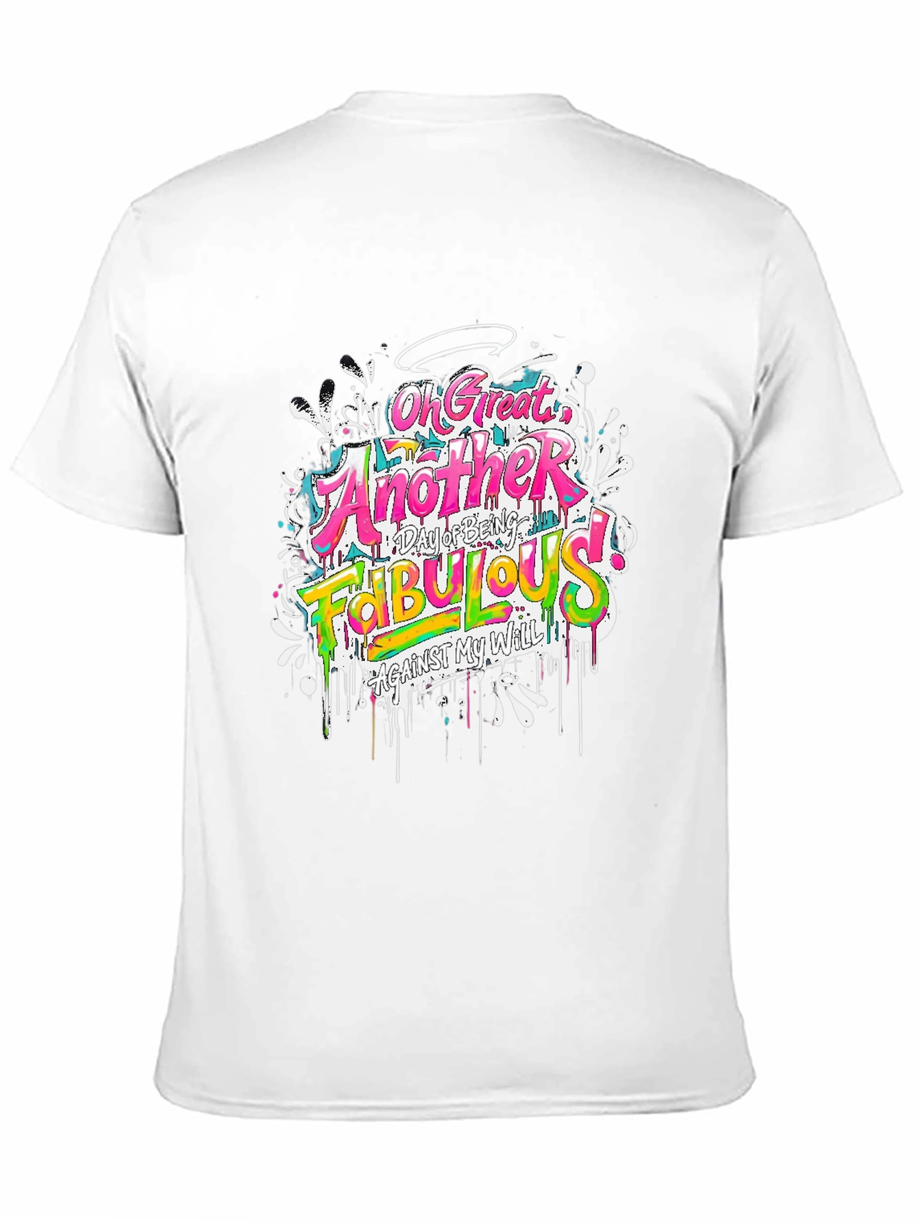 Funny Fabulous Graphic Tee - Unisex Casual Black T-Shirt