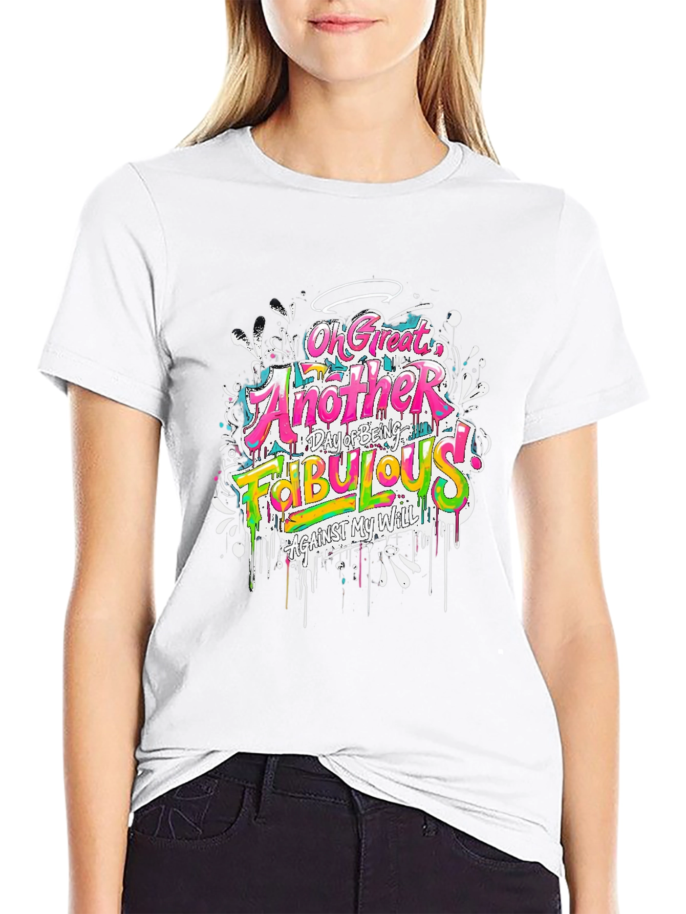 Funny Fabulous Graphic Tee - Unisex Casual Black T-Shirt