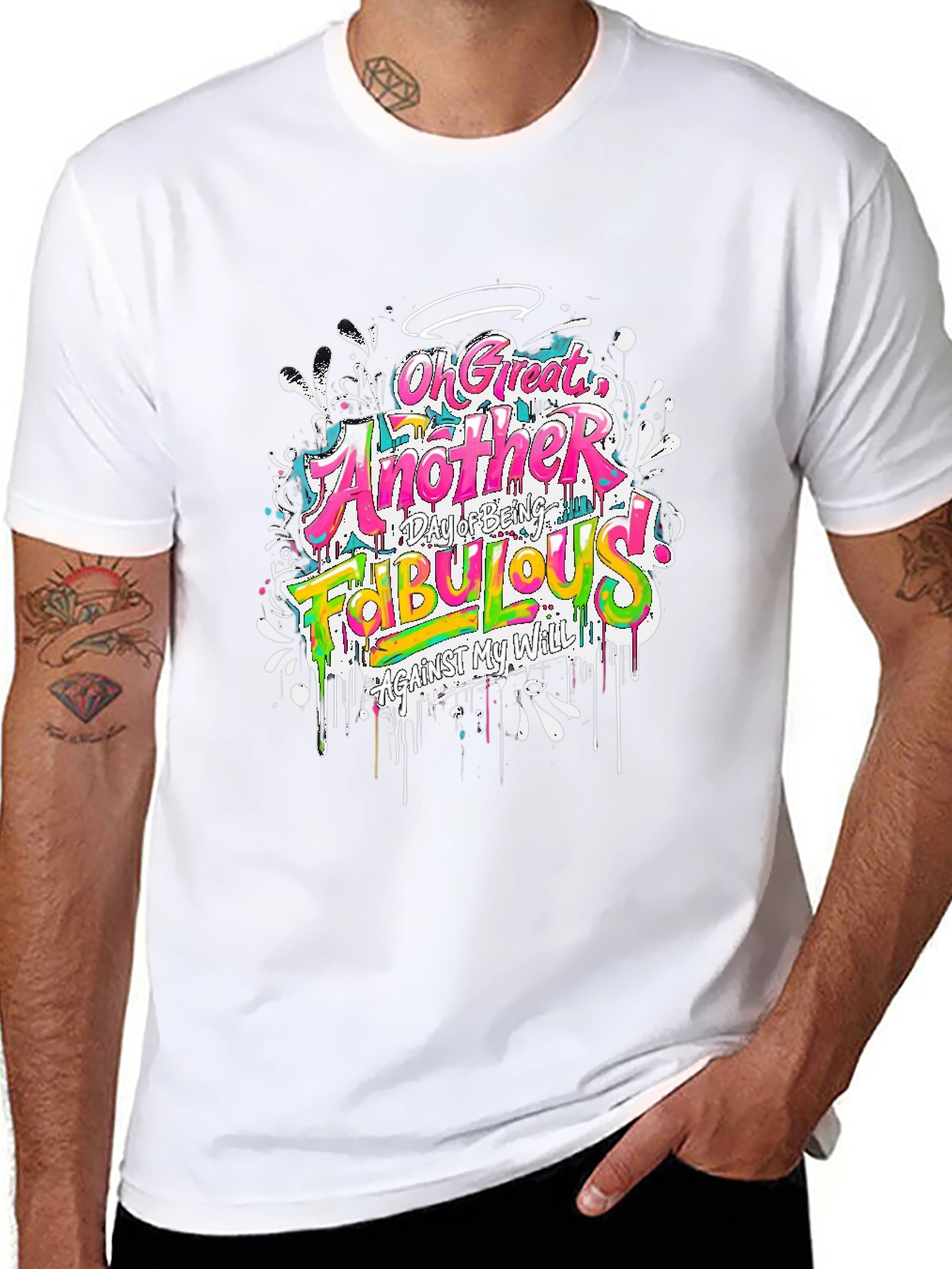 Funny Fabulous Graphic Tee - Unisex Casual Black T-Shirt