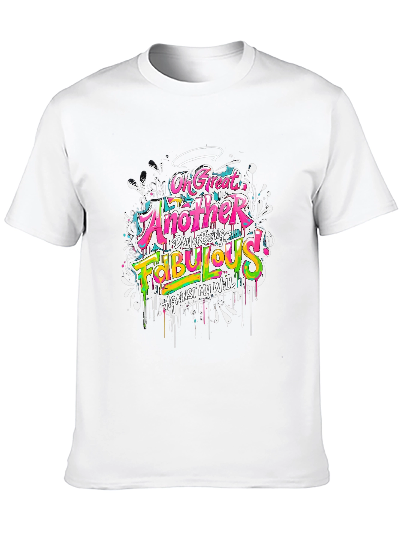 Funny Fabulous Graphic Tee - Unisex Casual Black T-Shirt