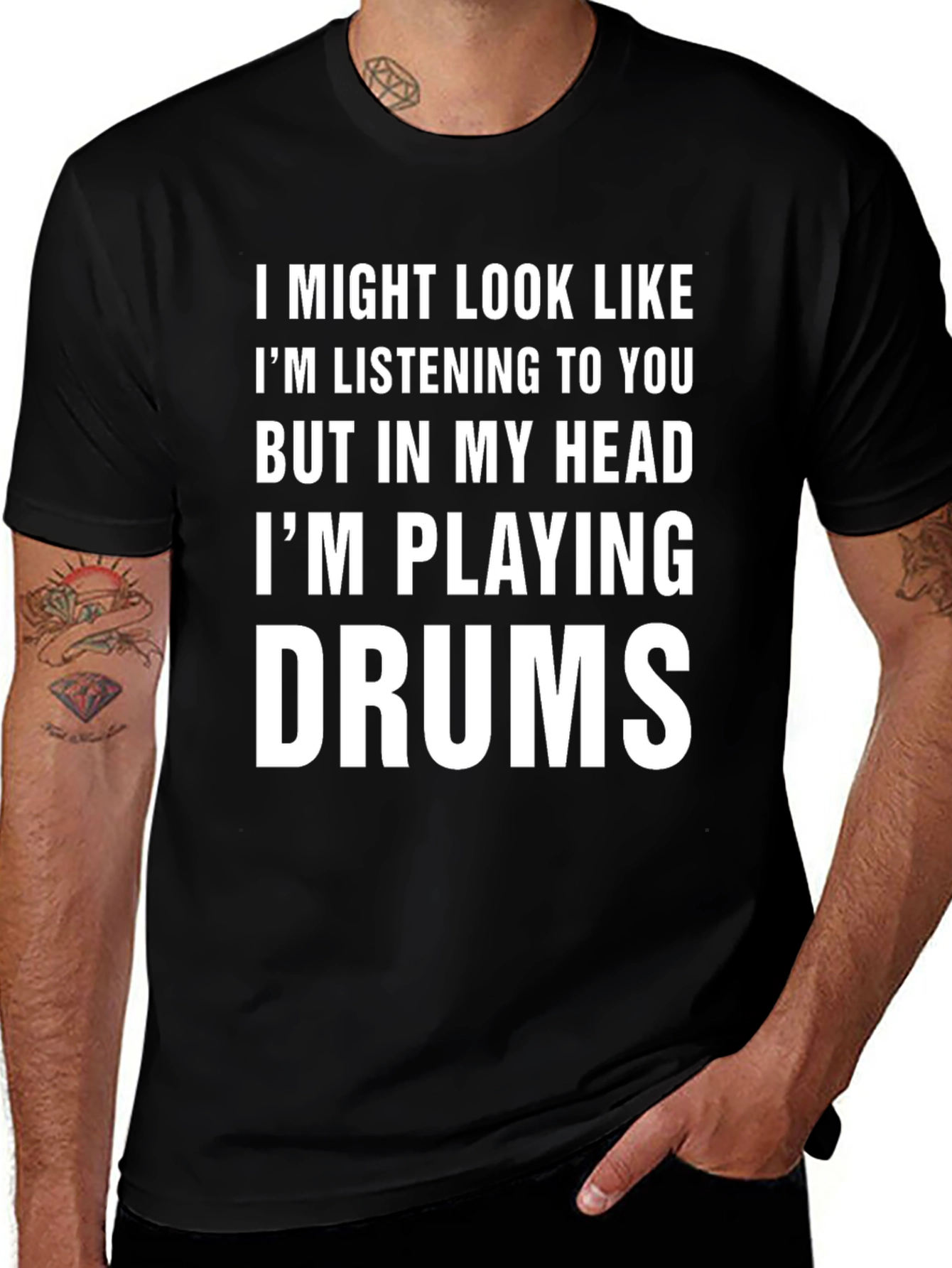 Funny Drummer T-Shirt - Im Playing Drums