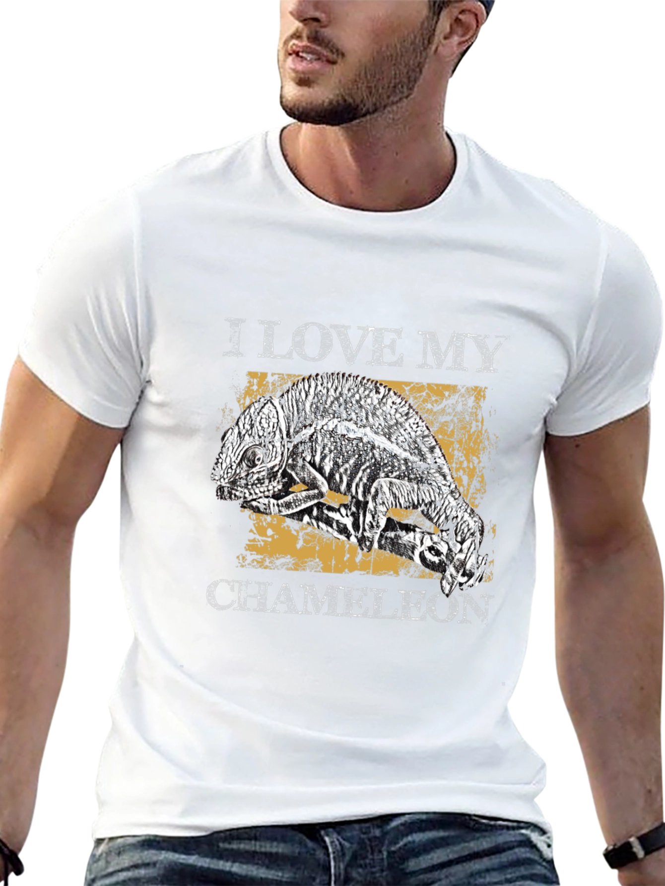 I Love My Chameleon Graphic T-Shirt