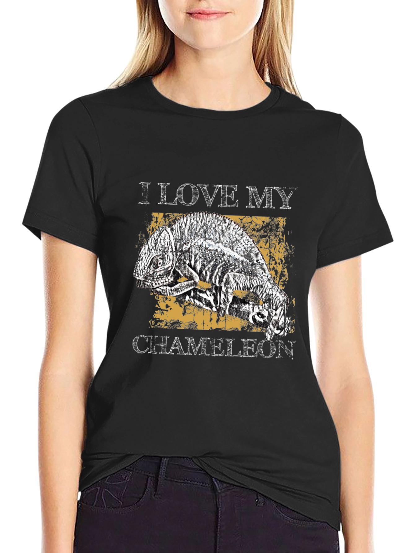 I Love My Chameleon Graphic T-Shirt
