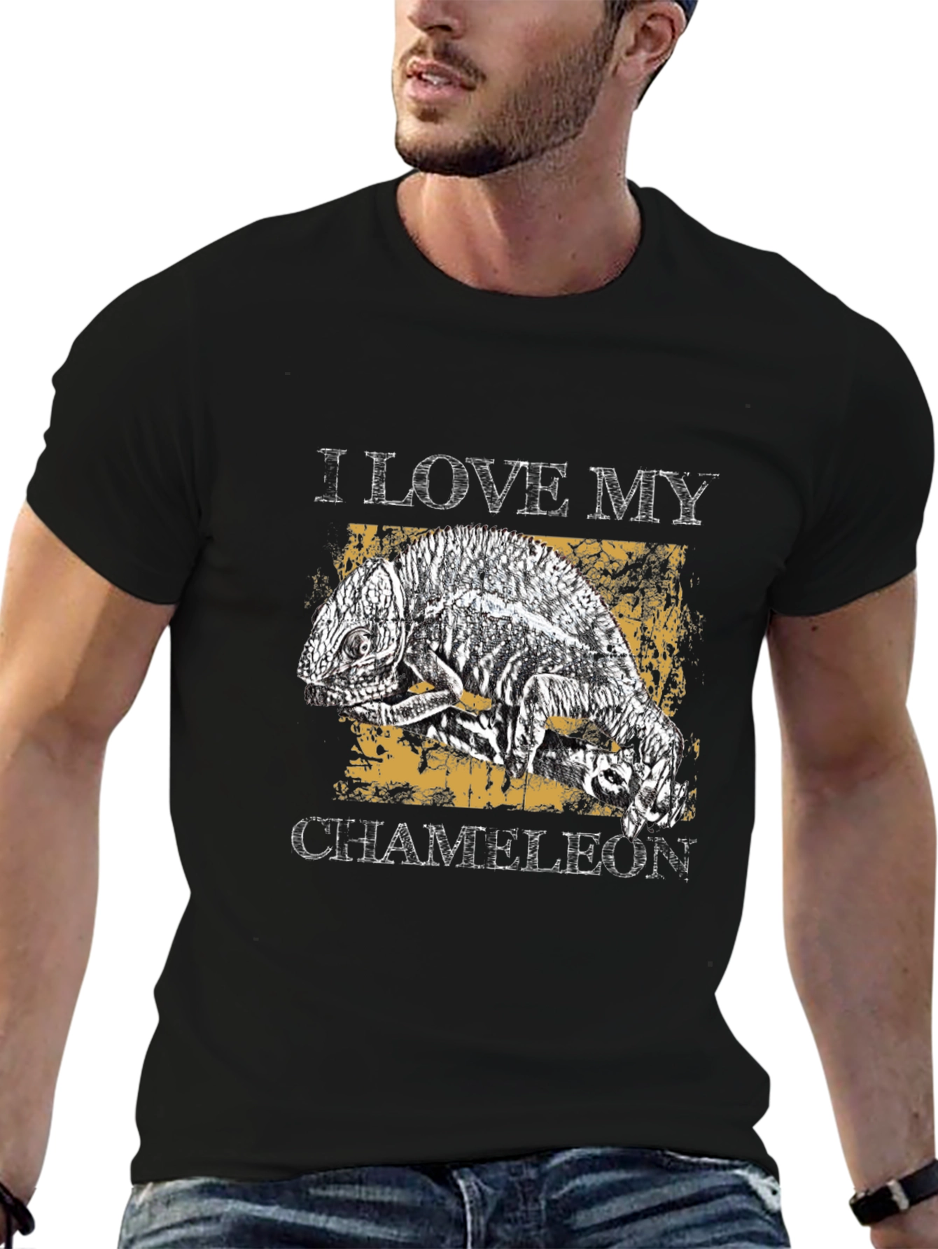 I Love My Chameleon Graphic T-Shirt