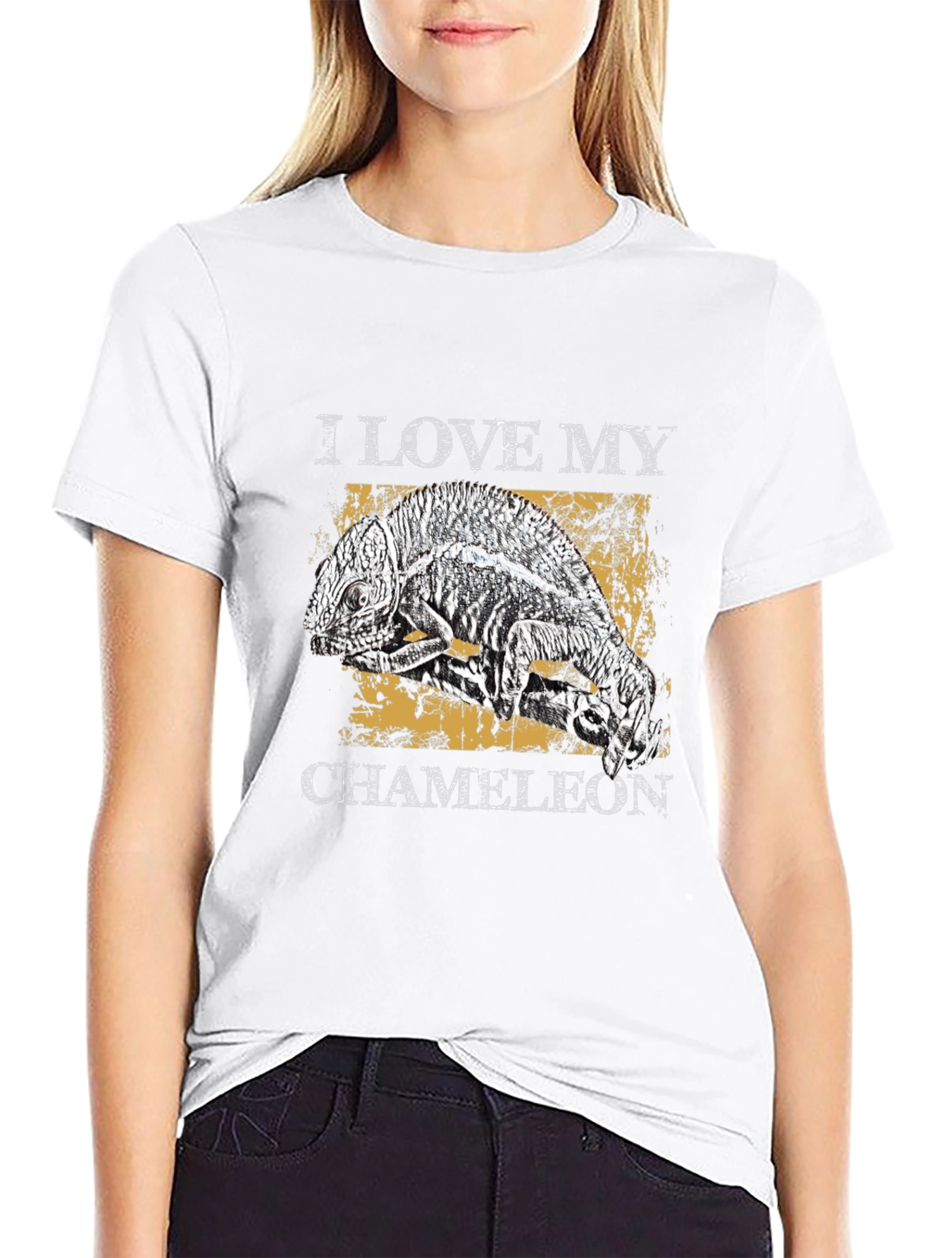 I Love My Chameleon Graphic T-Shirt