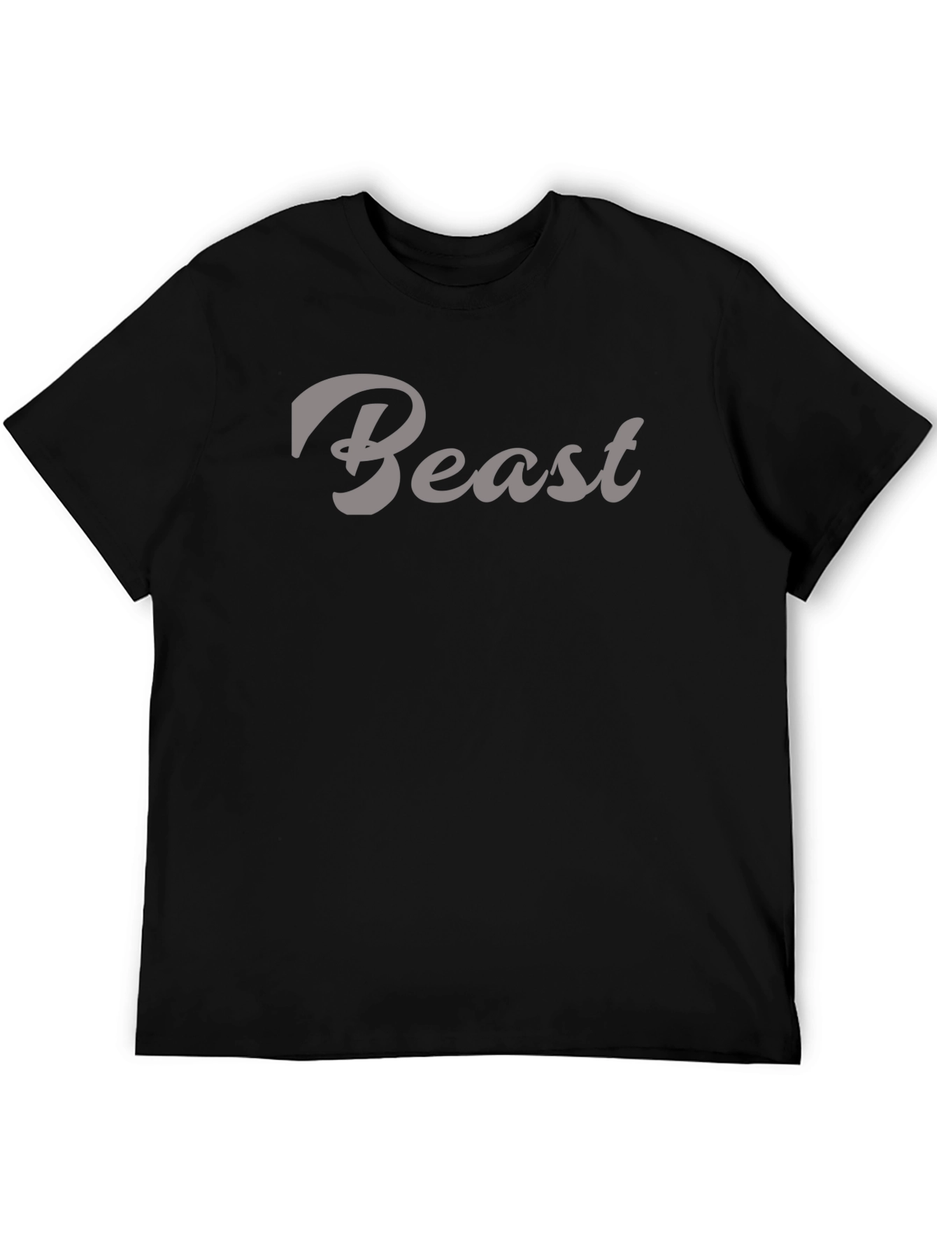 Beast Graphic Tee - Stylish Mens Black T-Shirt