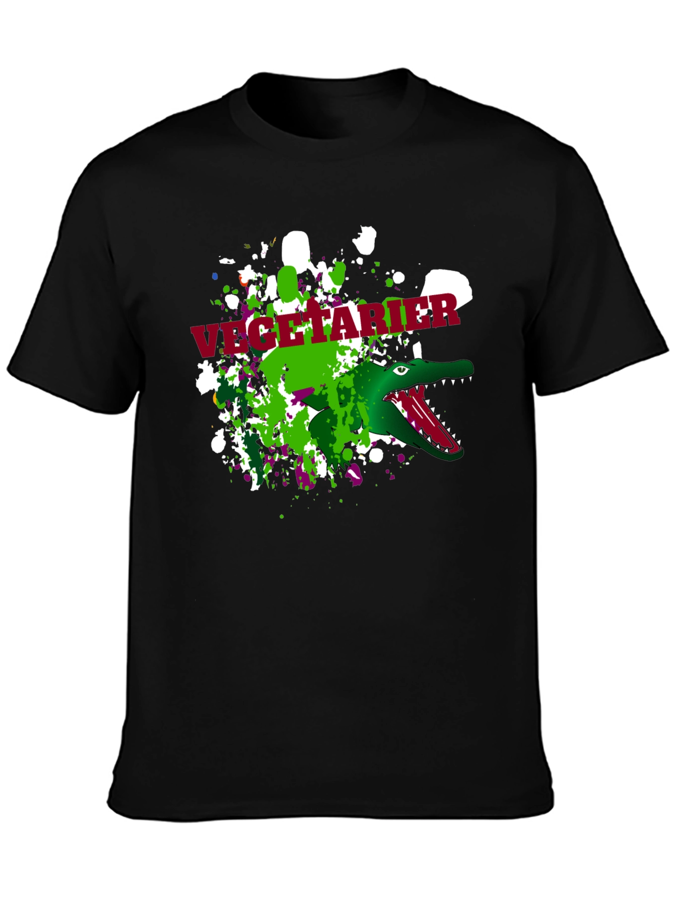 Vegetarian Crocodile Mens T-Shirt